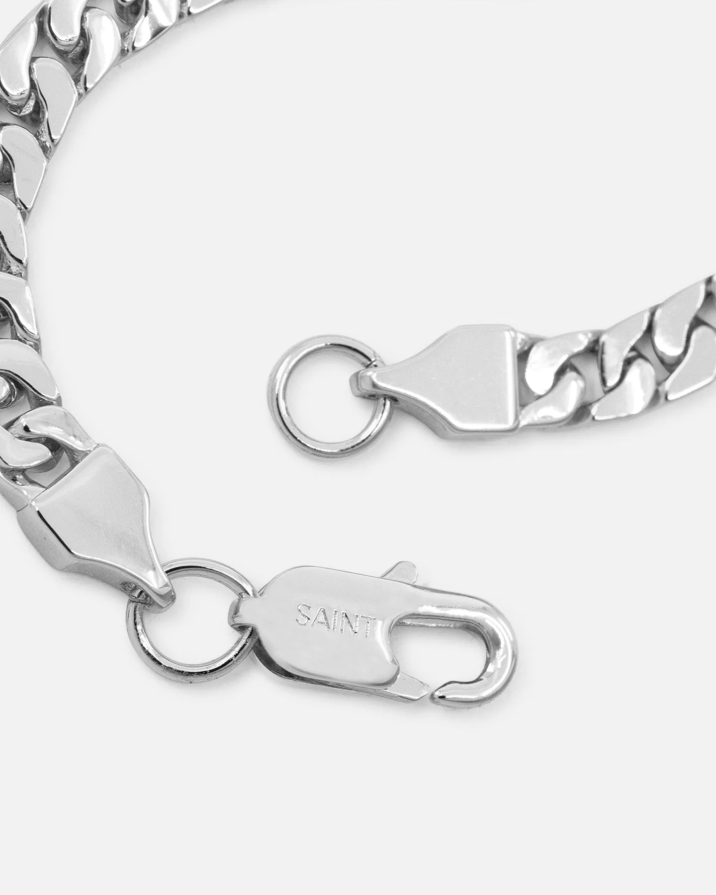 Saint Morta Flat Faced Curb Bracelet White Gold sold by Culture Kings product image thumbnail 4