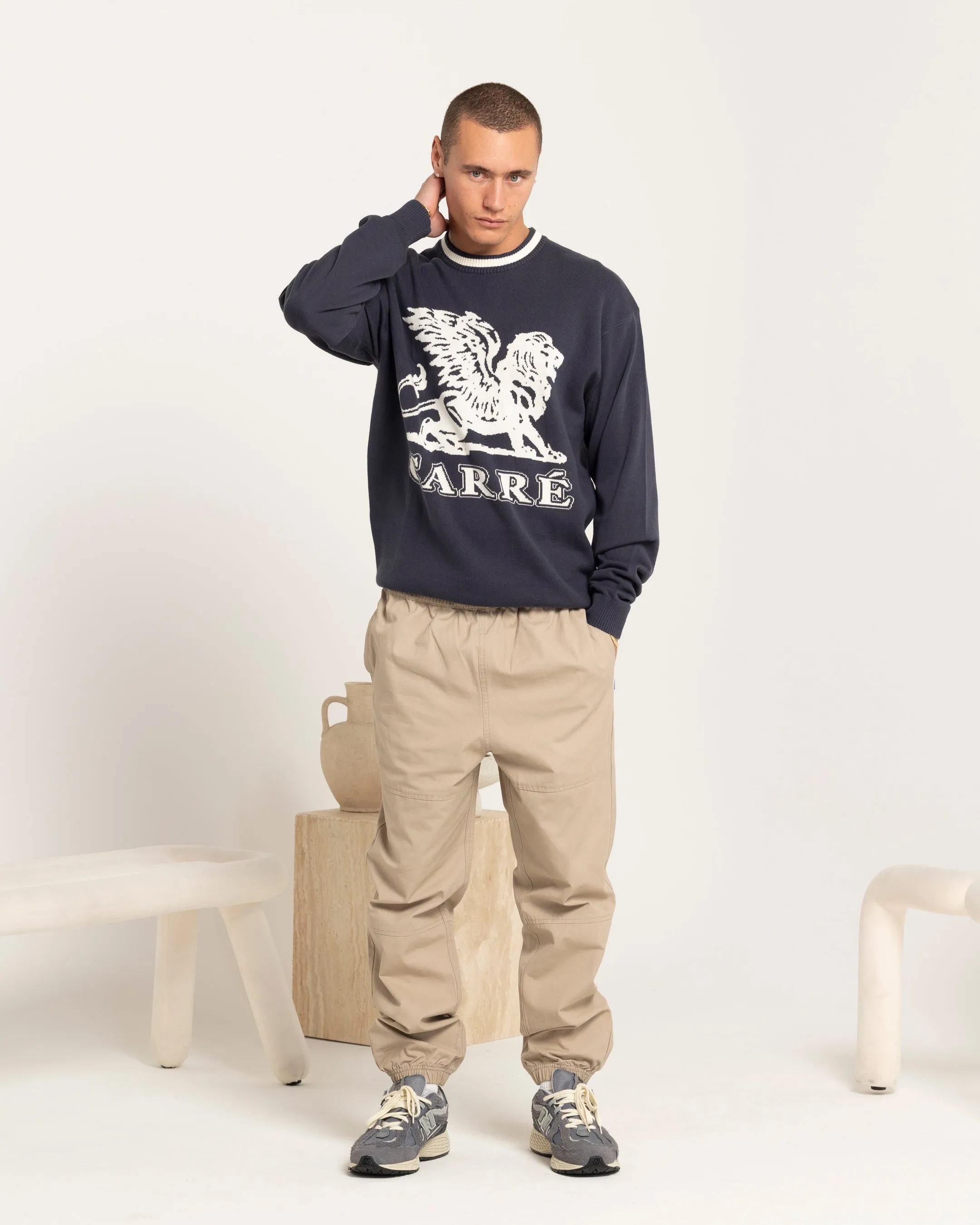 Carré Brave Knitted Sweater Navy sold by Culture Kings product image thumbnail 2
