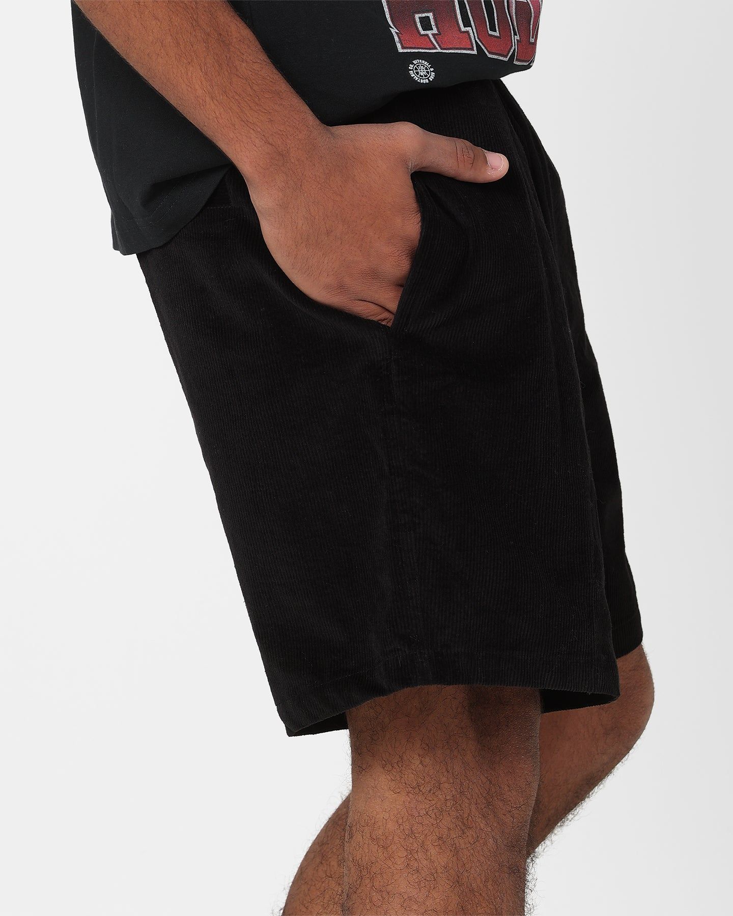 Mitchell & Ness Chicago Bulls Letterman Shorts Black sold by Culture Kings product image thumbnail 3