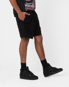 Mitchell & Ness Chicago Bulls Letterman Shorts Black sold by Culture Kings