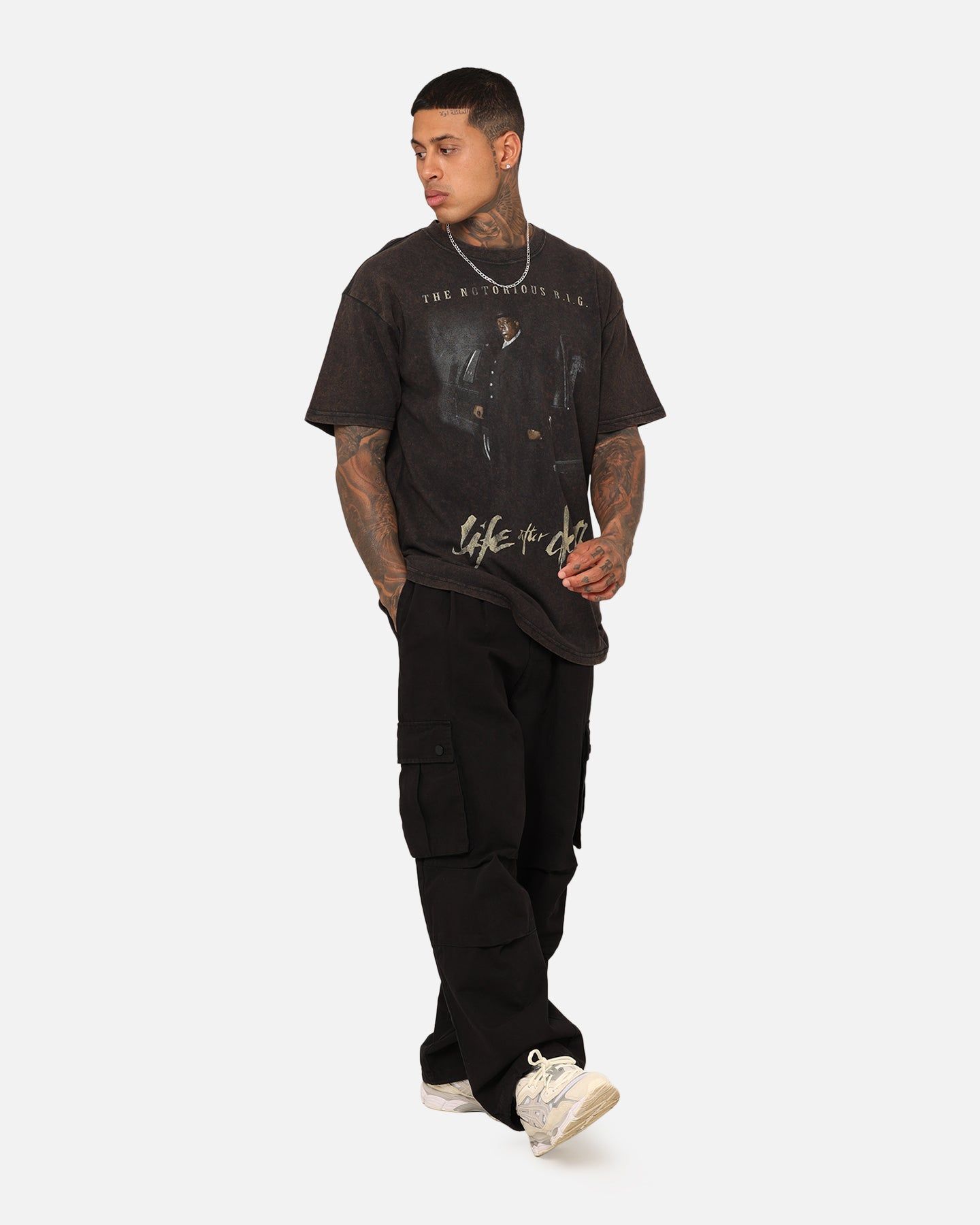 Notorious B.I.G Life After Death Vintage T-Shirt Black Wash sold by Culture Kings product image thumbnail 3