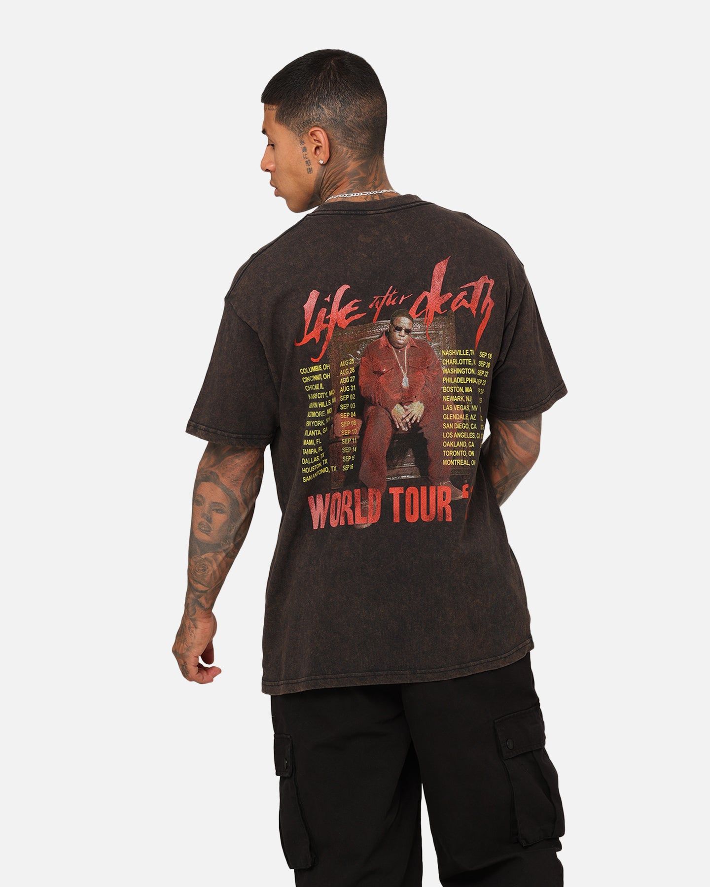 Notorious B.I.G Life After Death Vintage T-Shirt Black Wash sold by Culture Kings product image thumbnail 2