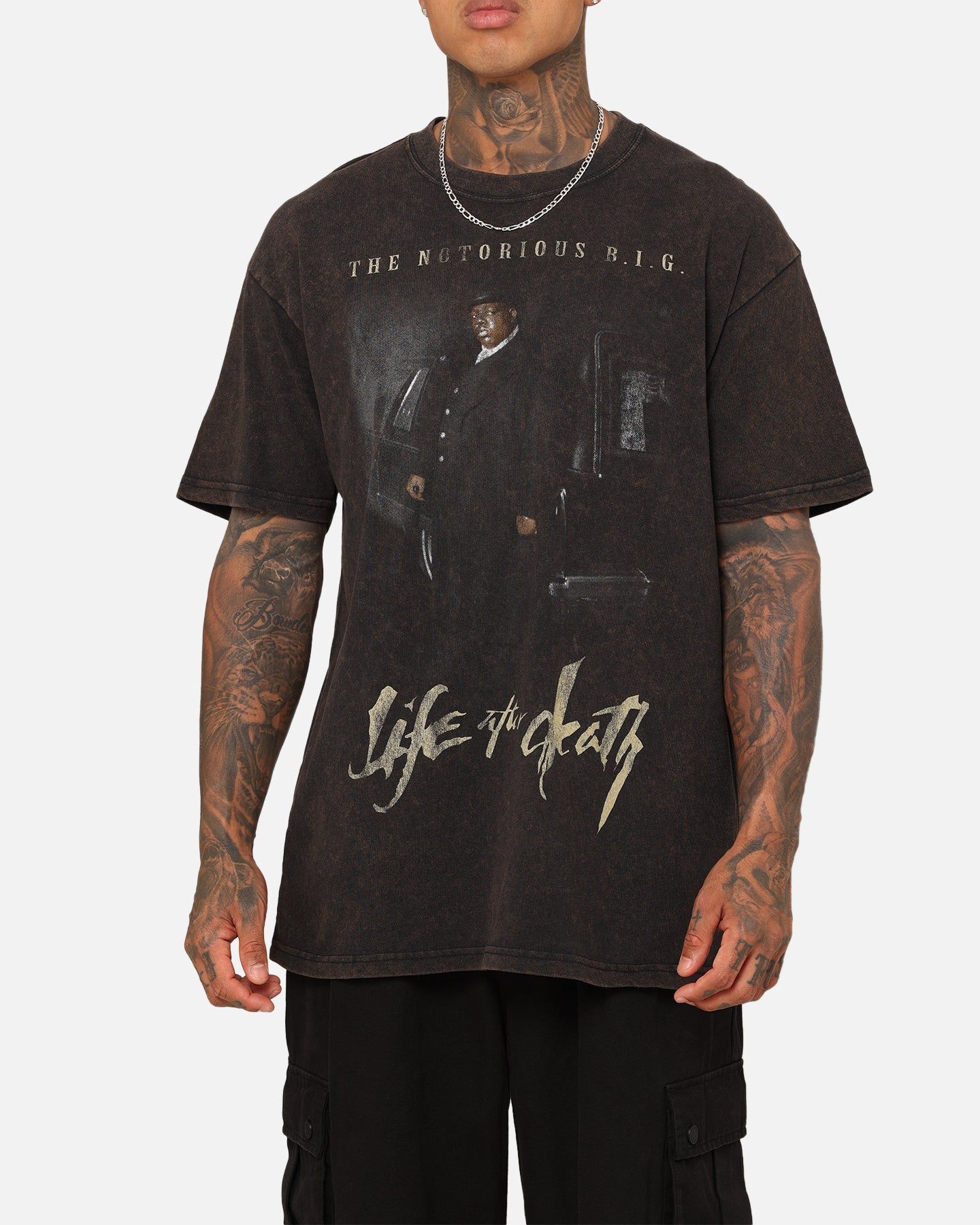 Notorious B.I.G Life After Death Vintage T-Shirt Black Wash sold by Culture Kings product image thumbnail 4