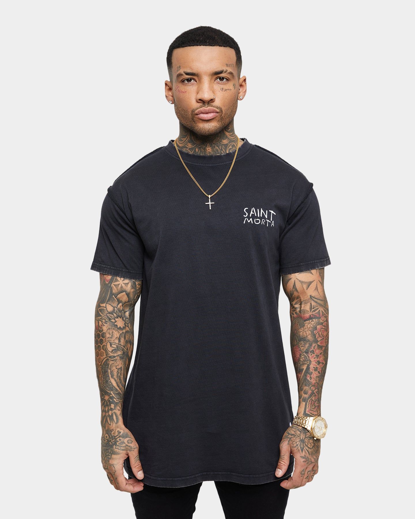Saint Morta Collector Lafayette T-Shirt Vintage Black sold by Culture Kings product image thumbnail 3