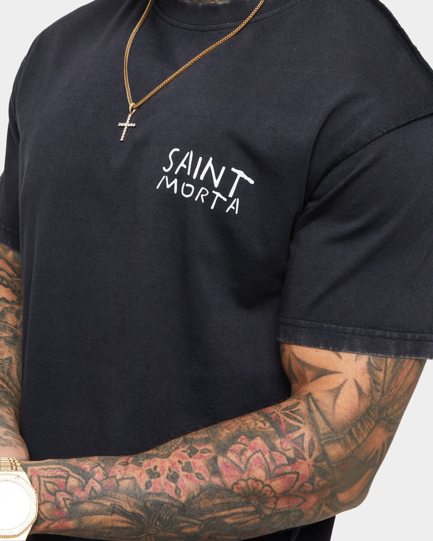 Saint Morta Collector Lafayette T-Shirt Vintage Black sold by Culture Kings product image thumbnail 6