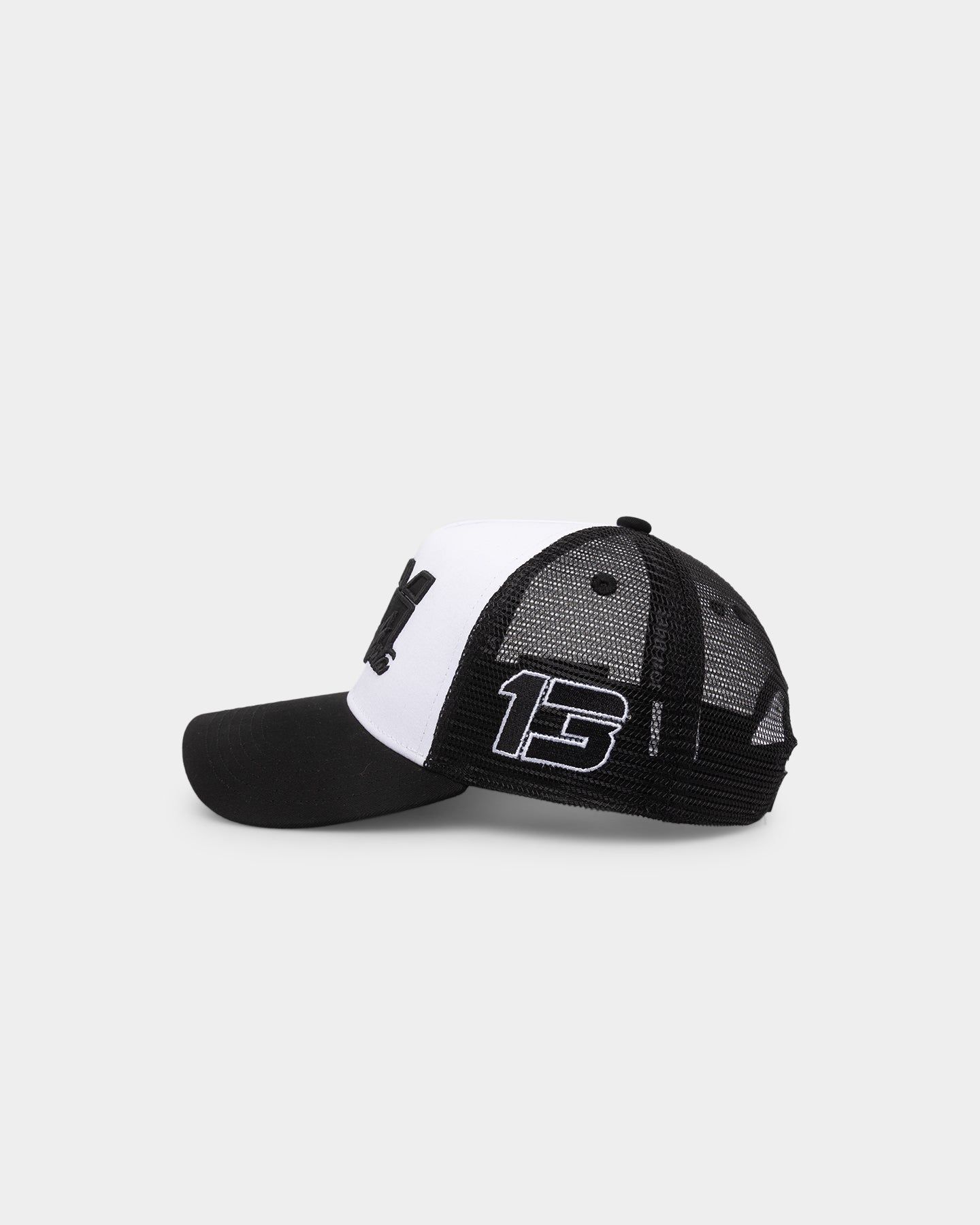 Saint Morta Moto Trucker Snapback Black/White sold by Culture Kings product image thumbnail 4