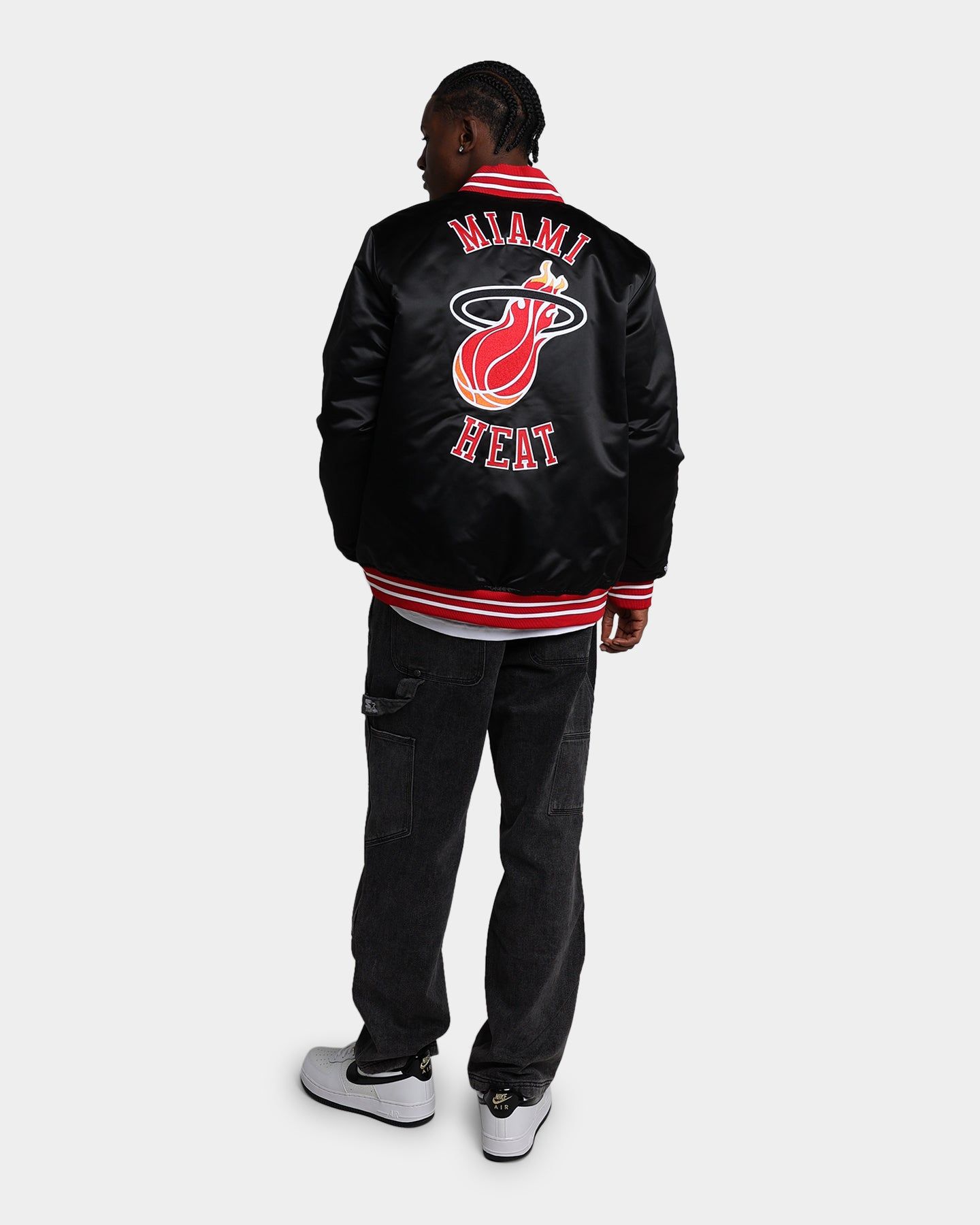 Mitchell & Ness Miami Heat Heavyweight Satin Jacket Black sold by Culture Kings product image thumbnail 3
