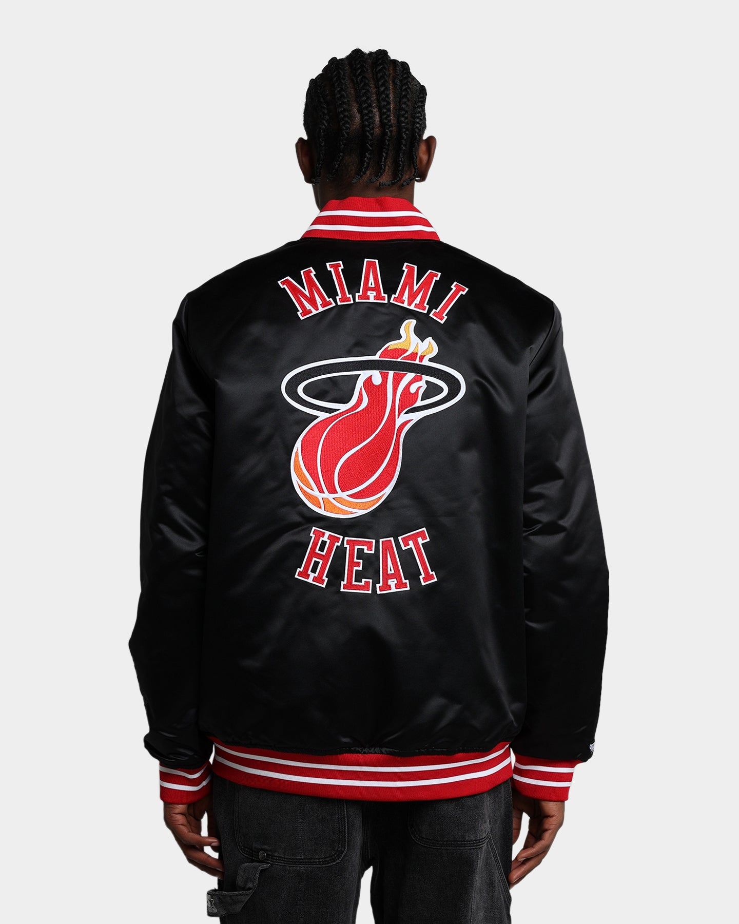 Mitchell & Ness Miami Heat Heavyweight Satin Jacket Black sold by Culture Kings product image thumbnail 5