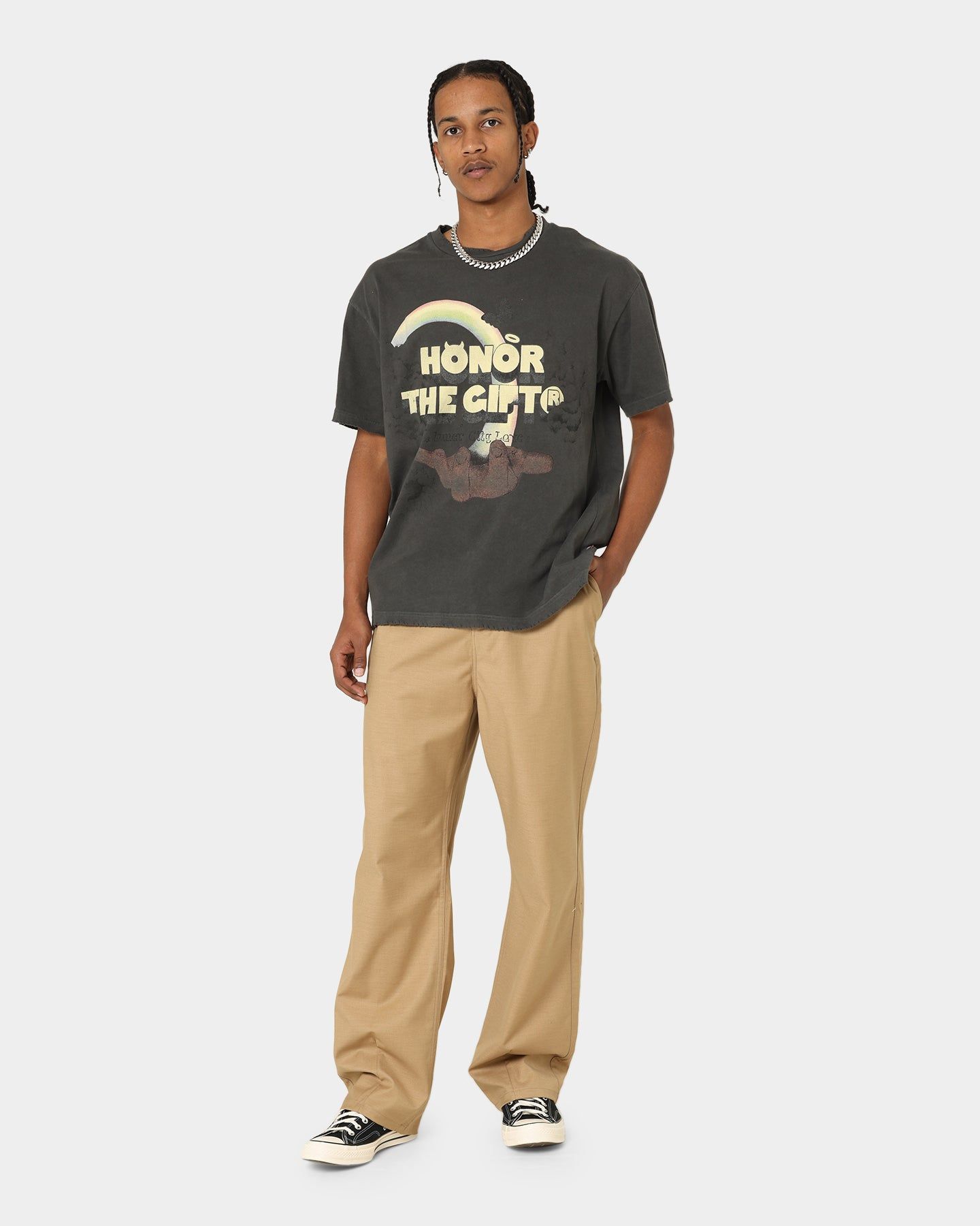 Honor The Gift Palms T-Shirt Black sold by Culture Kings product image thumbnail 2