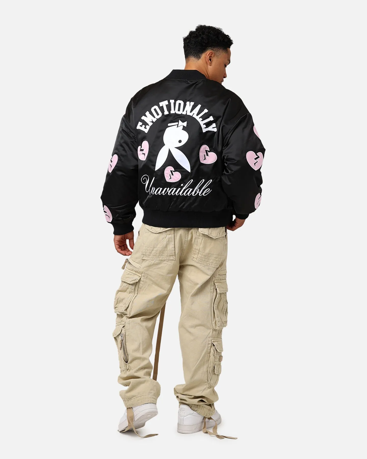 Playboy By Culture Kings Loverboy Bomber Jacket Black sold by Culture Kings product image thumbnail 3