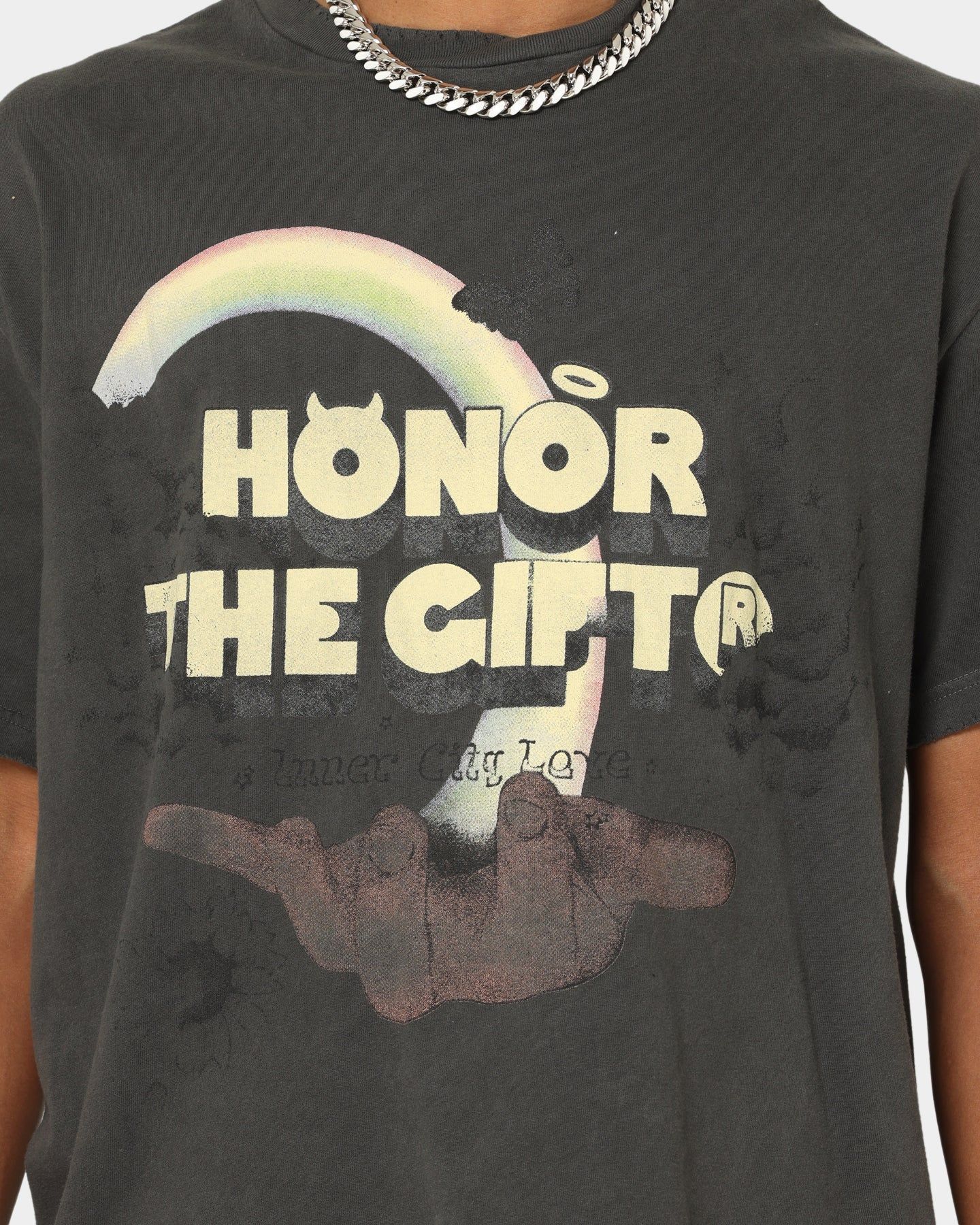 Honor The Gift Palms T-Shirt Black sold by Culture Kings product image thumbnail 3