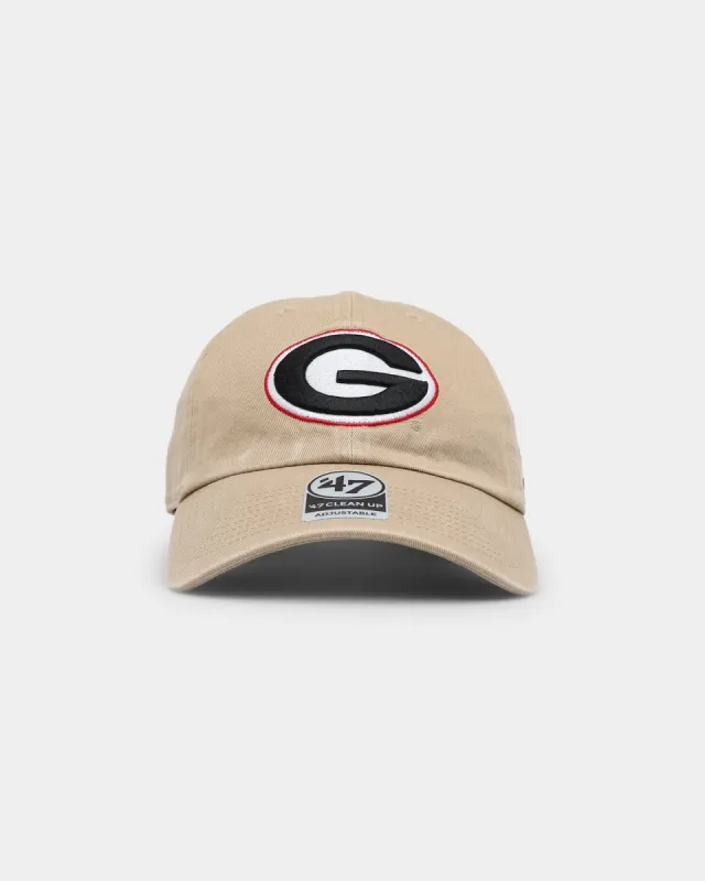 47 Brand Georgia Bulldogs '47 Clean Up Strapback Khaki sold by Culture Kings