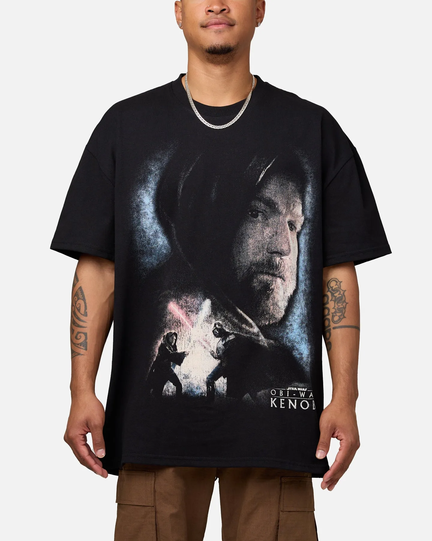 Star Wars Obi Wan Heavyweight T-Shirt Black sold by Culture Kings