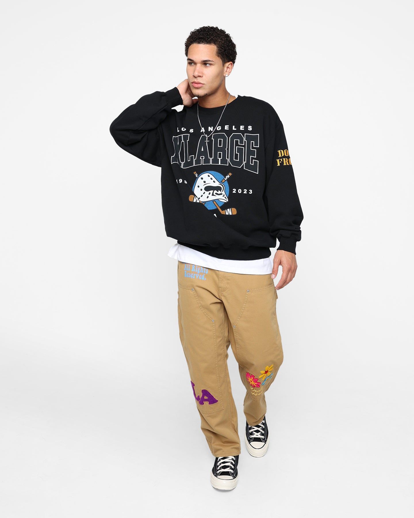 X-Large Hockey Crewneck Sweatshirt Black sold by Culture Kings product image thumbnail 2