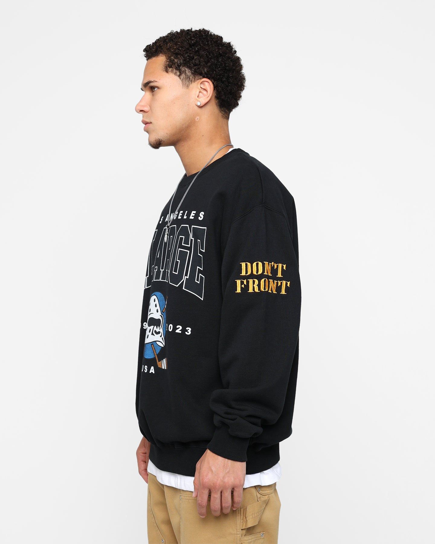 X-Large Hockey Crewneck Sweatshirt Black sold by Culture Kings product image thumbnail 6
