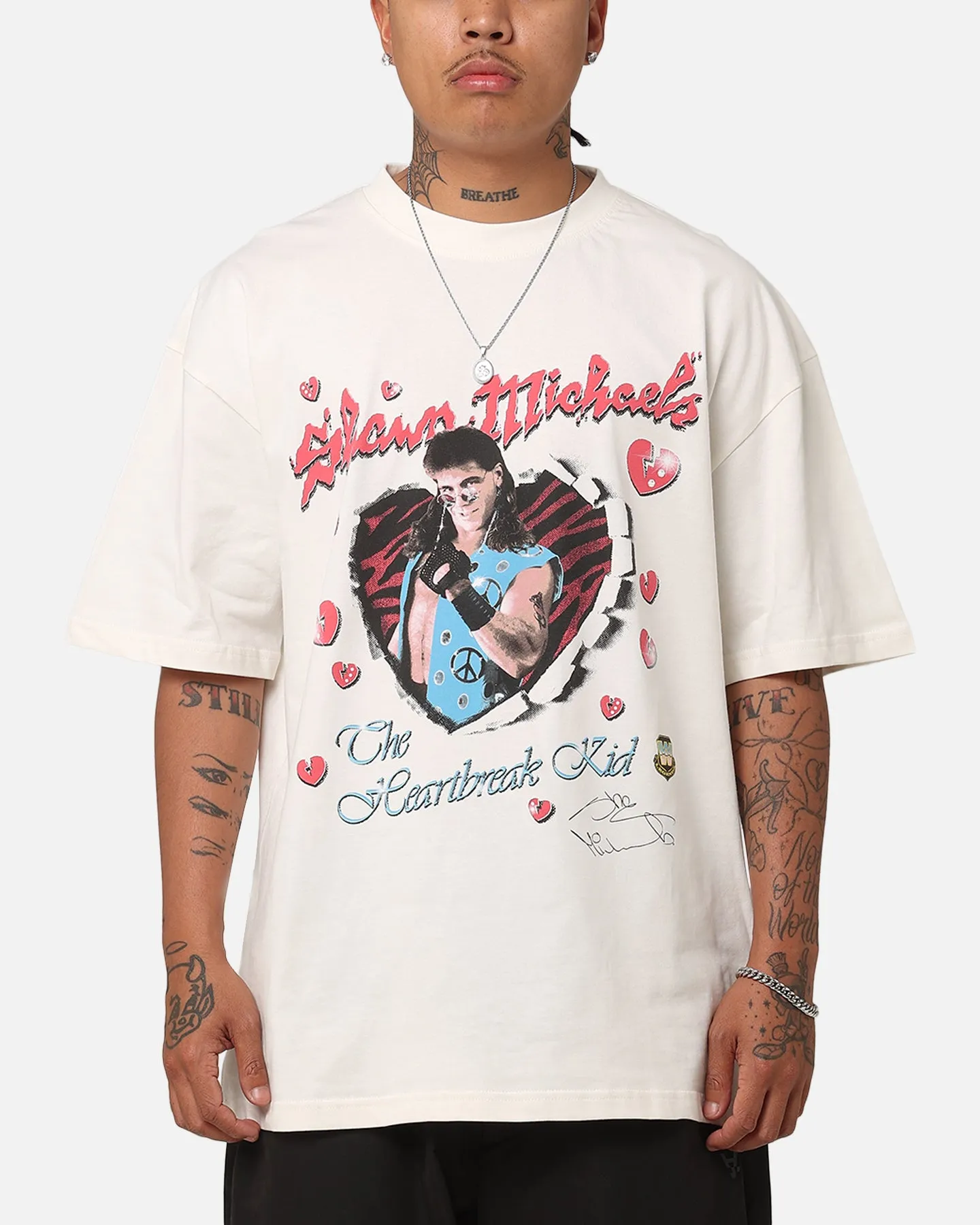 Culture Kings X WWE Shawn "The Heartbreak Kid" Michaels Vintage T-Shirt Off White sold by Culture Kings