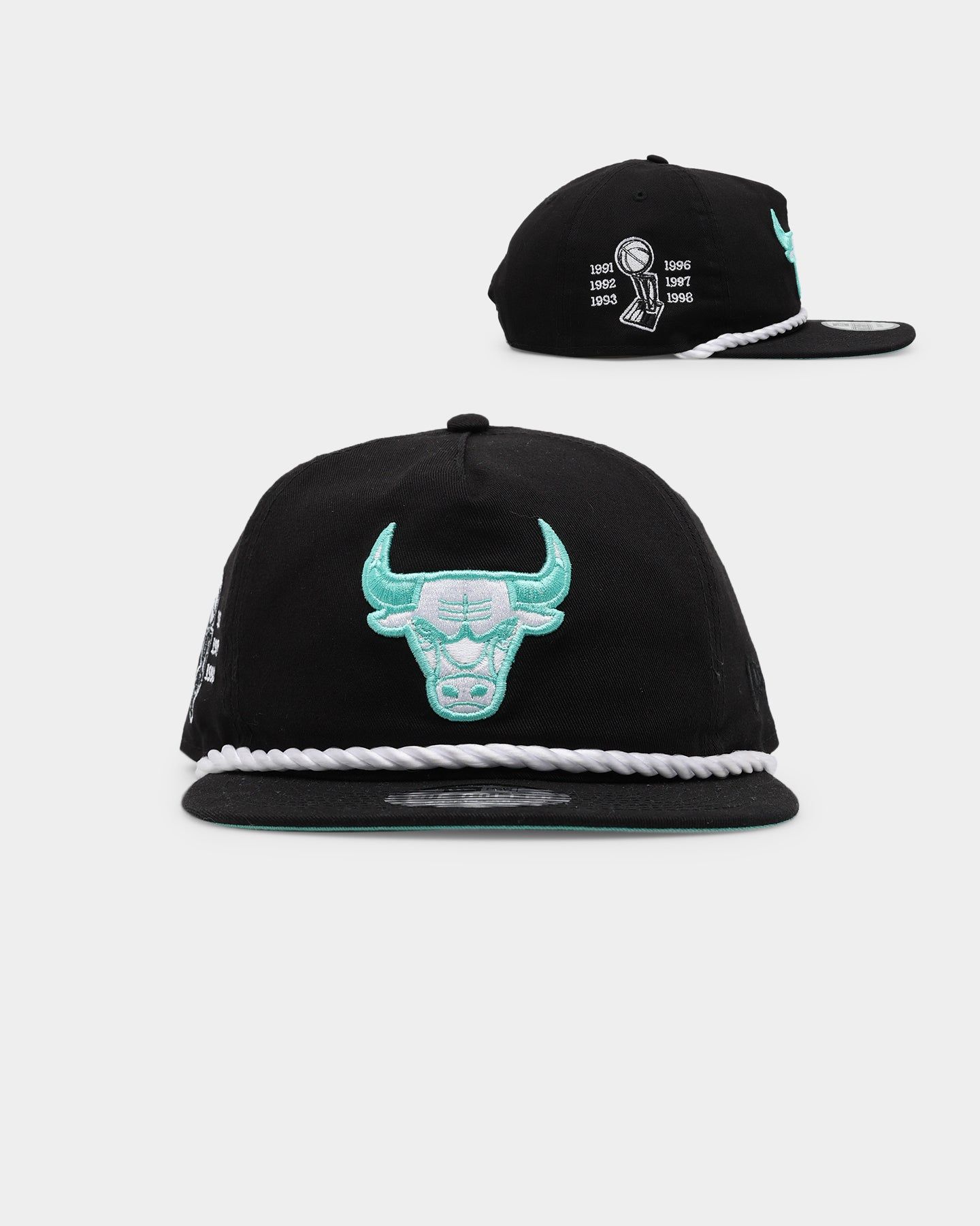 New Era Chicago Bulls 'Black Cool Mint Golfer Collection' Golfer Snapback Black/Mint sold by Culture Kings