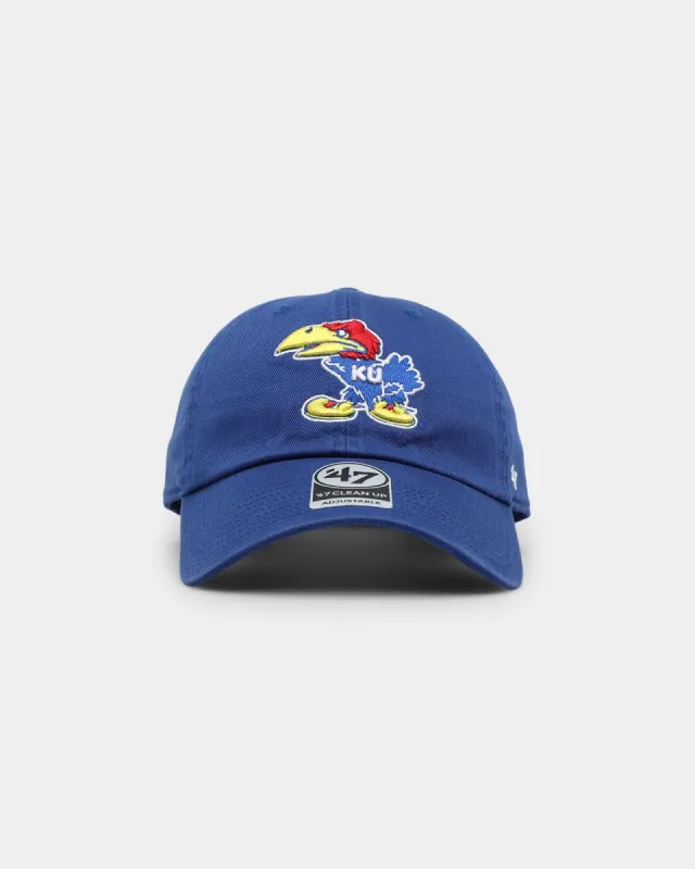 47 Brand Kansas Jayhawks '47 Clean Up Strapback Royal sold by Culture Kings