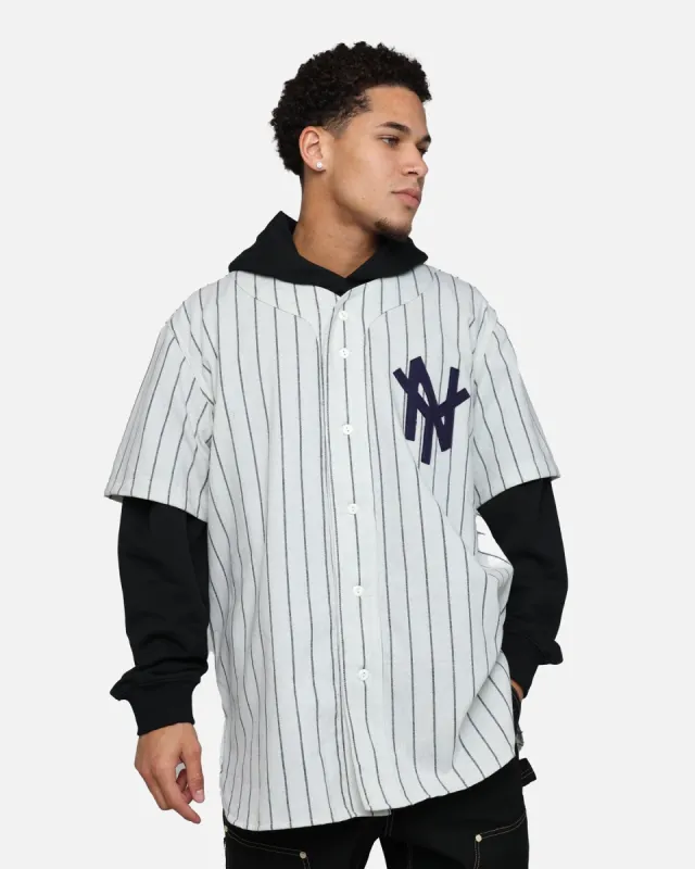 Ebbets Field Flannels New York Mammoths 1972 Home Jersey Grey sold by Culture Kings