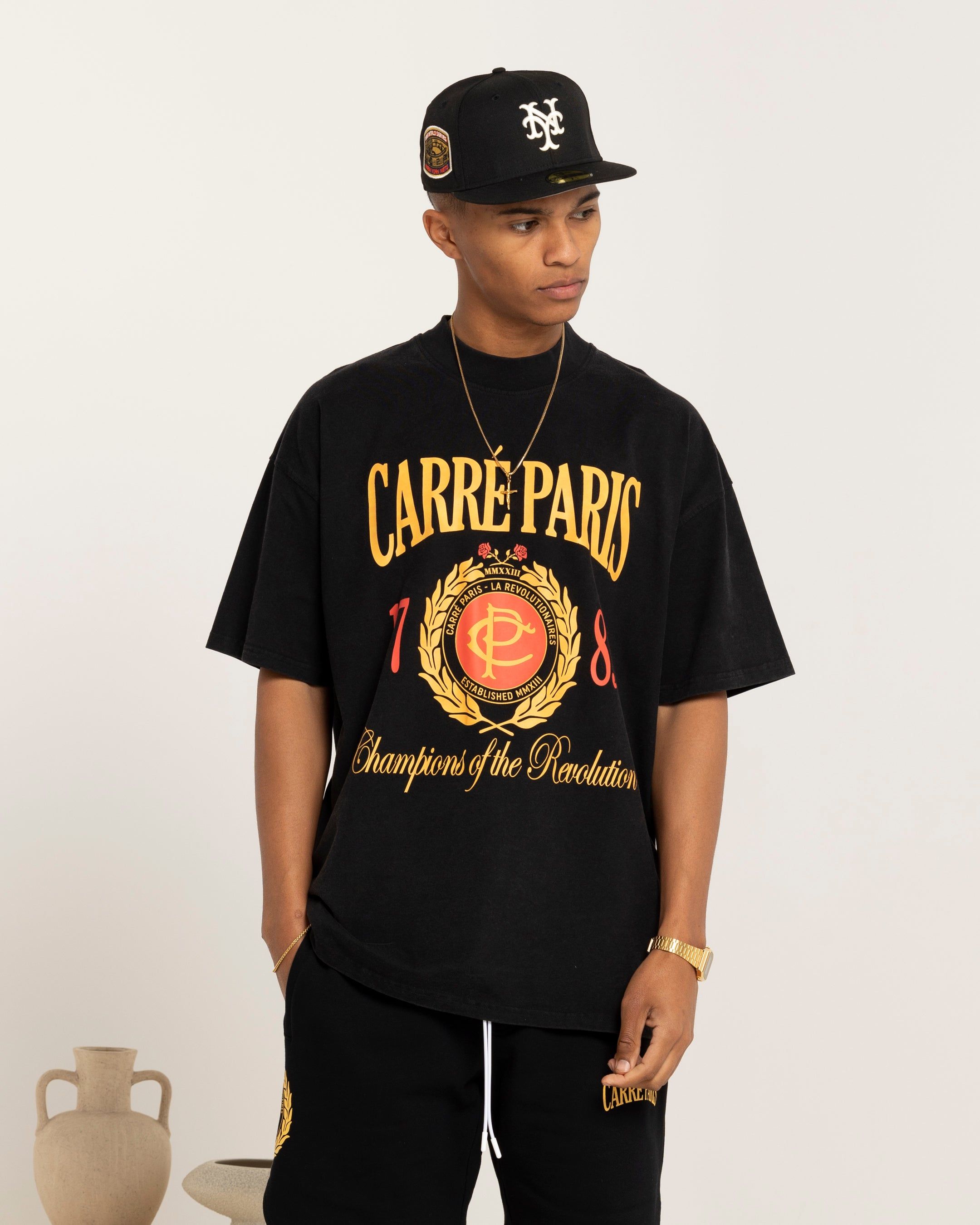 Carre Decade Oversized T-Shirt Washed Black sold by Culture Kings