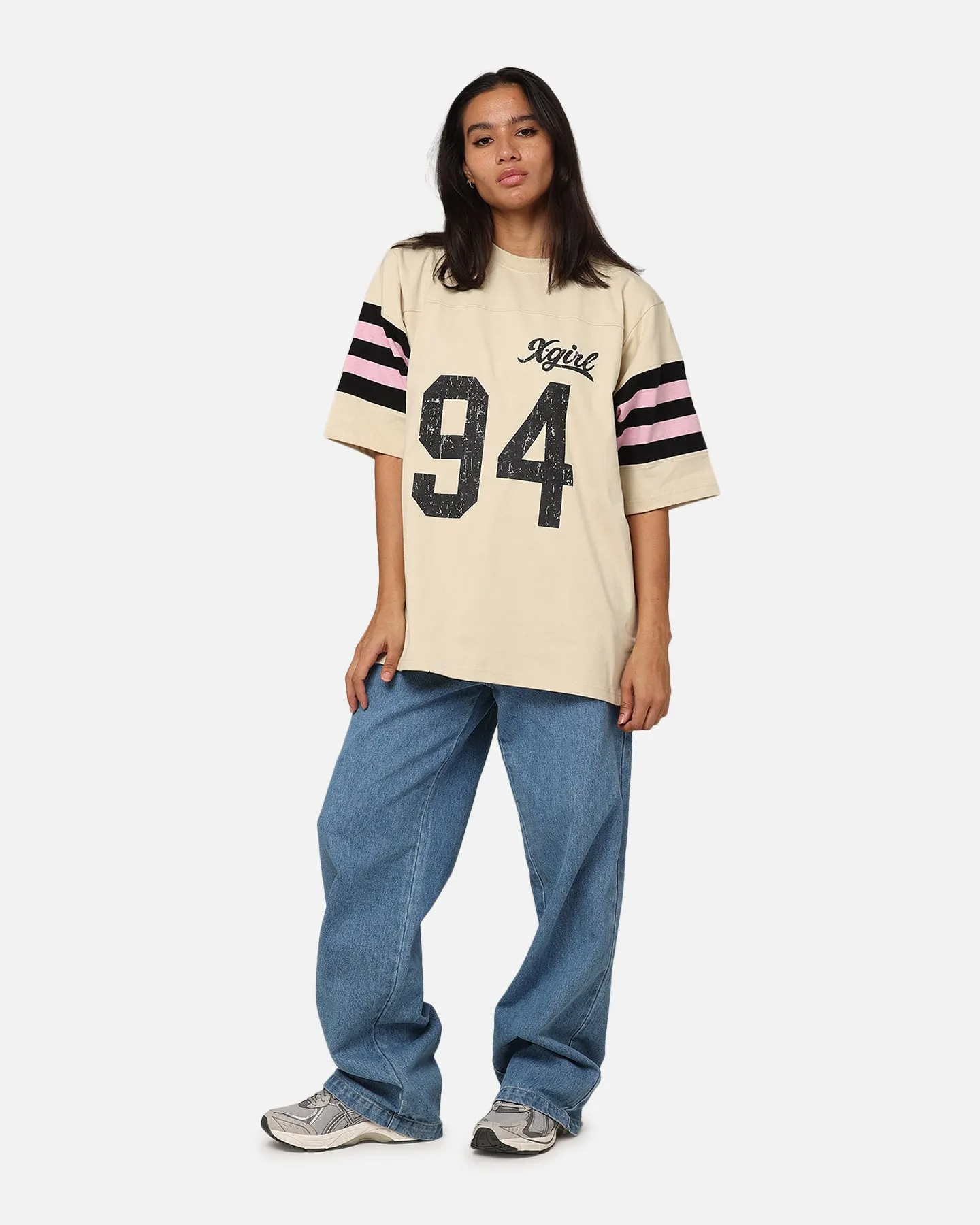 X-Girl Women's Number Sweat T-Shirt Cream sold by Culture Kings product image thumbnail 2