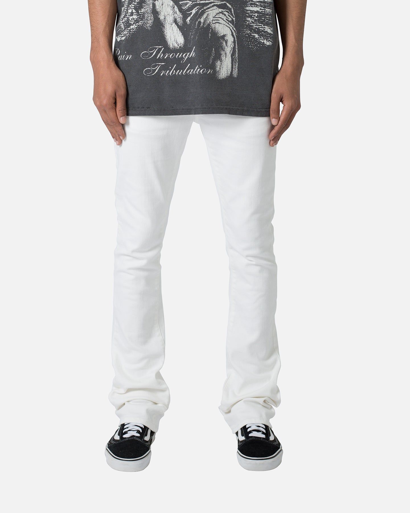 MNML X514 Skinny Stacked Denim Jeans White sold by Culture Kings
