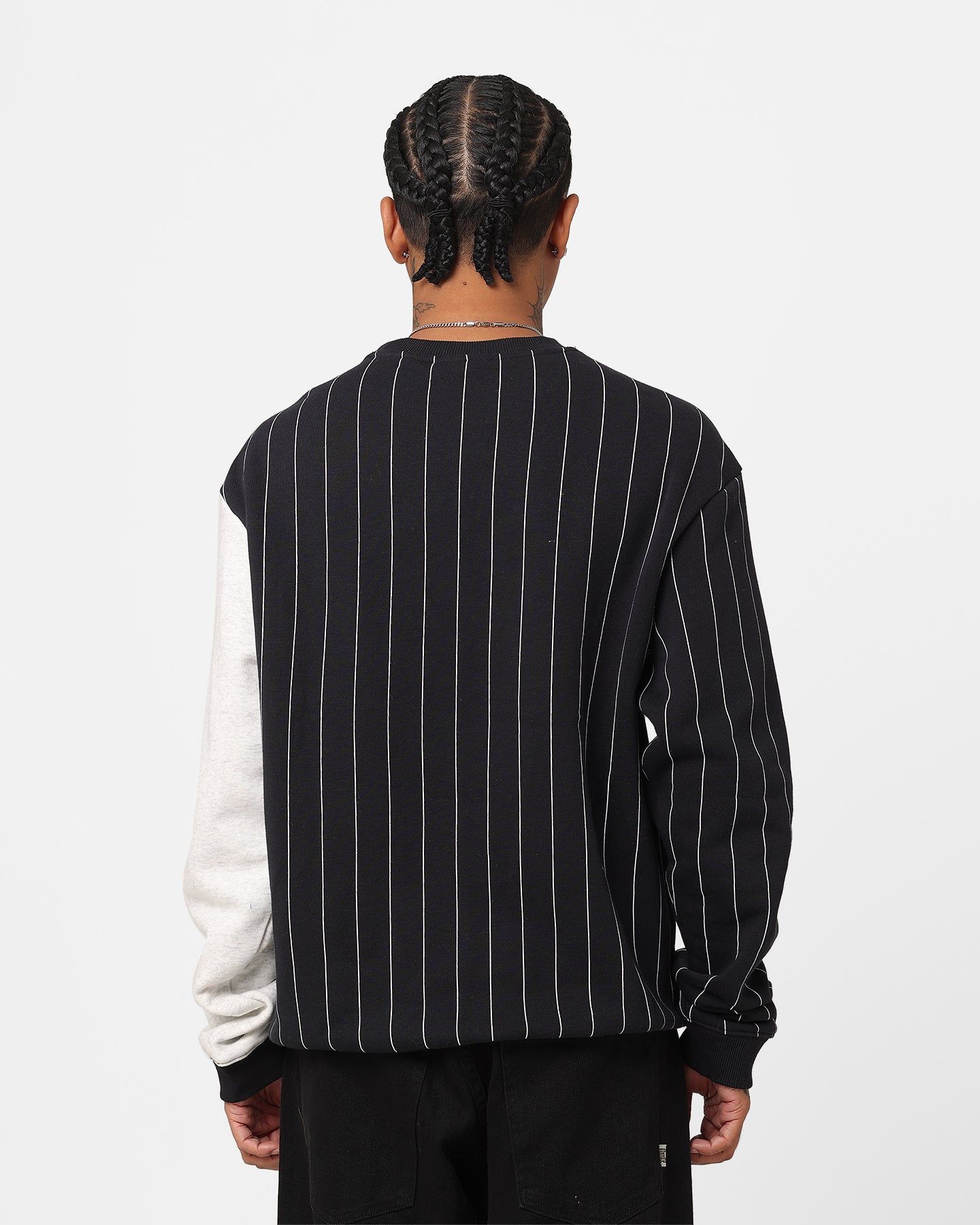 Majestic Athletic Las Vegas Raiders Pinstripe Panel Crewneck Vintage White sold by Culture Kings product image thumbnail 4