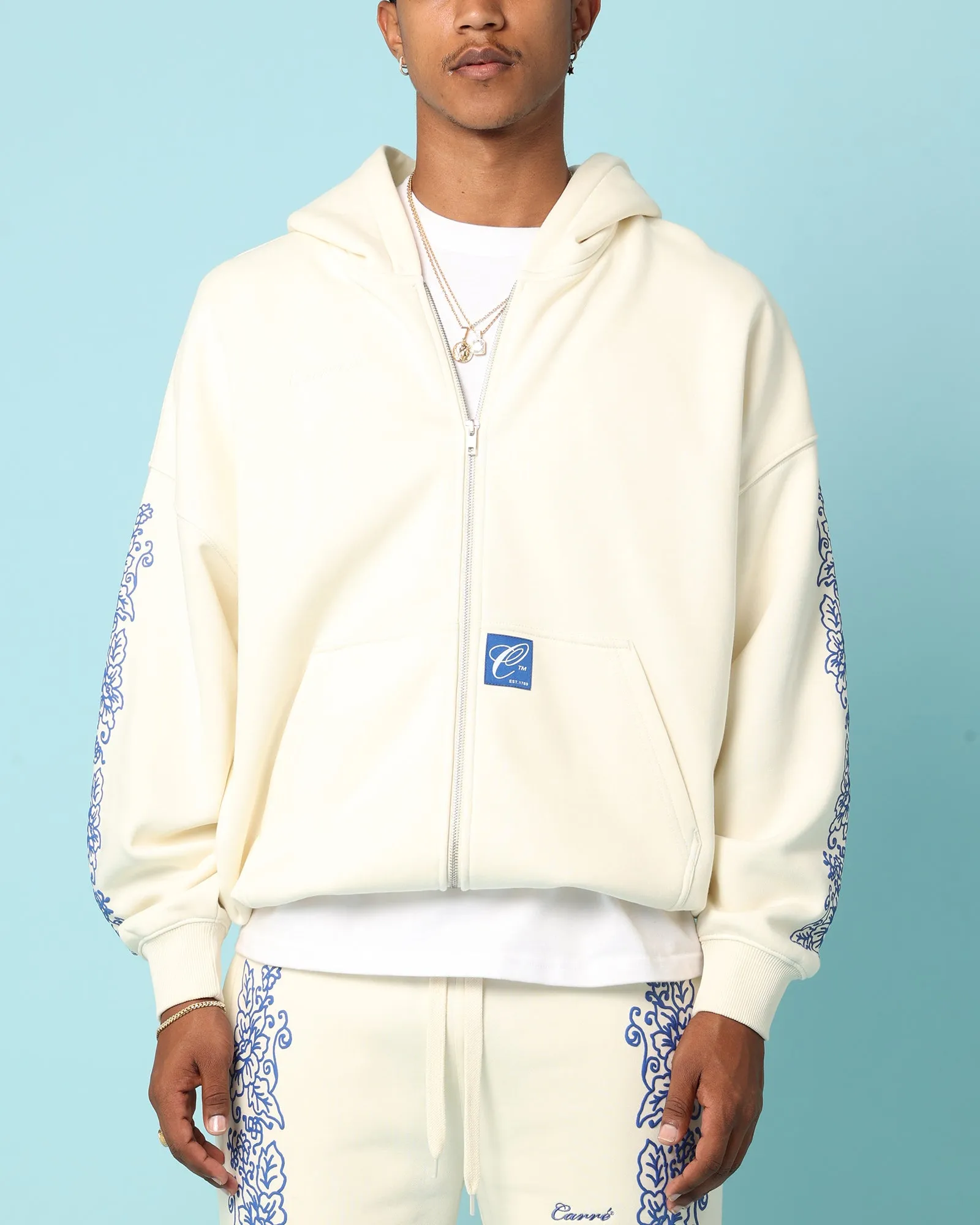 Carré Botanical Zip Up Hoodie Off White sold by Culture Kings product image thumbnail 2
