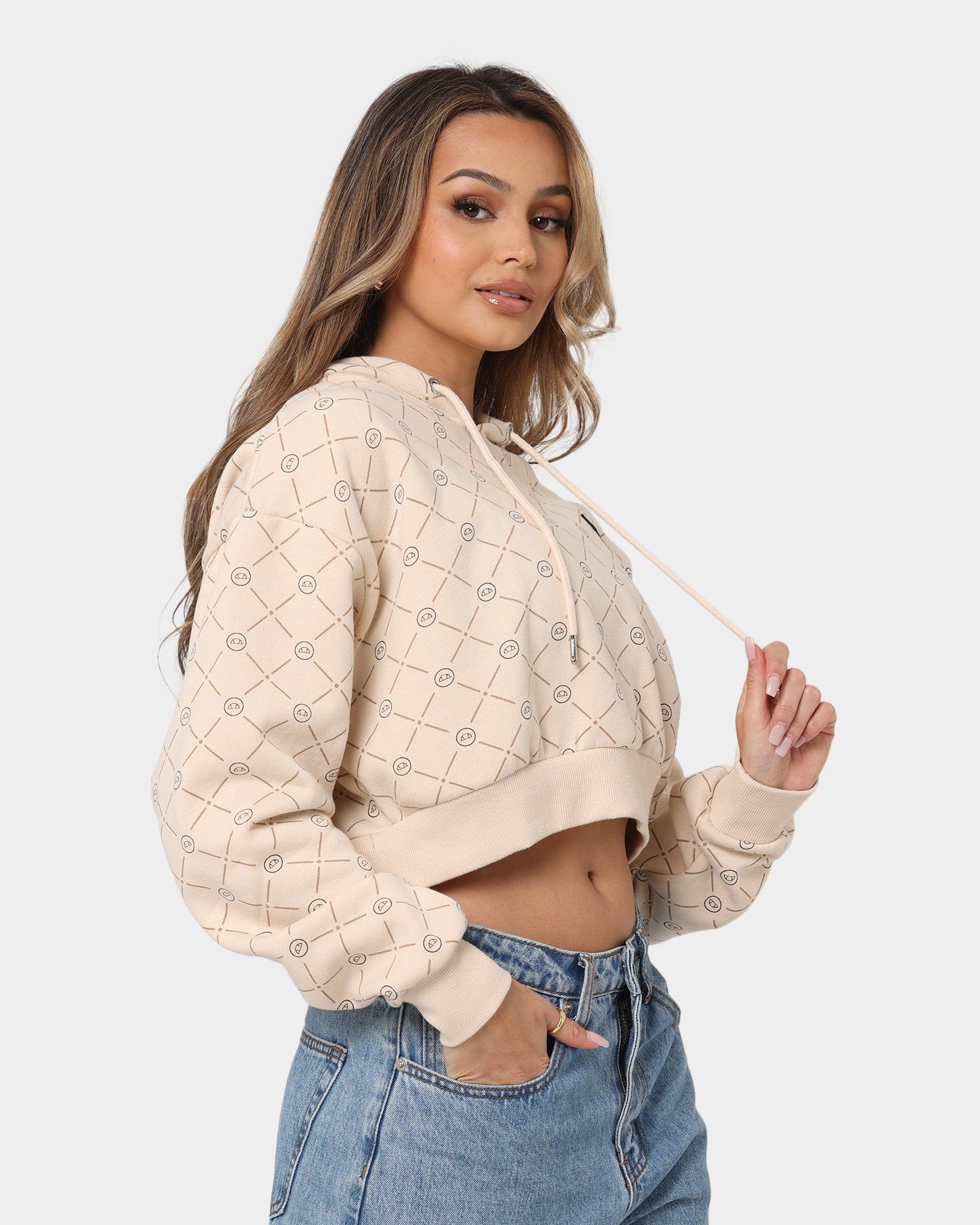 Ellesse Women's Marinell Crop Hoodie Beige sold by Culture Kings product image thumbnail 5