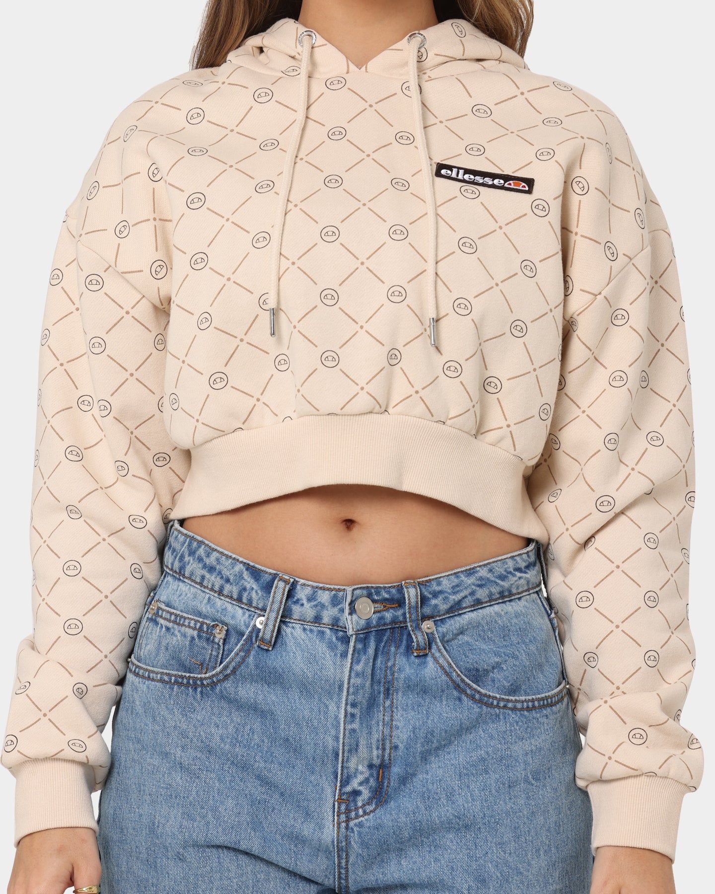 Ellesse Women's Marinell Crop Hoodie Beige sold by Culture Kings product image thumbnail 3