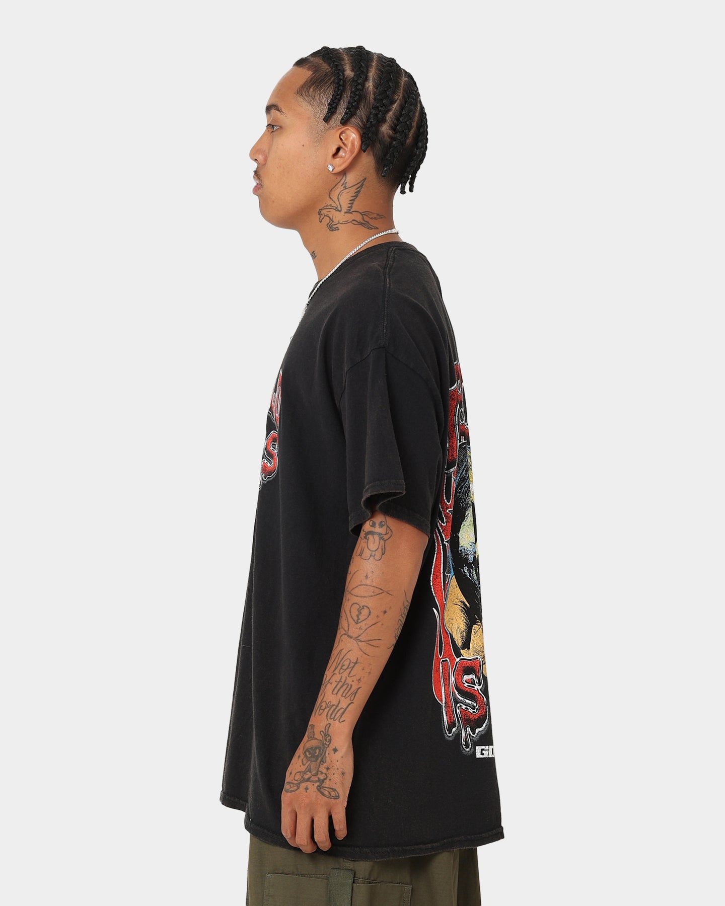 Goat Crew The World Is Yours Vintage T-Shirt Black Wash sold by Culture Kings product image thumbnail 7