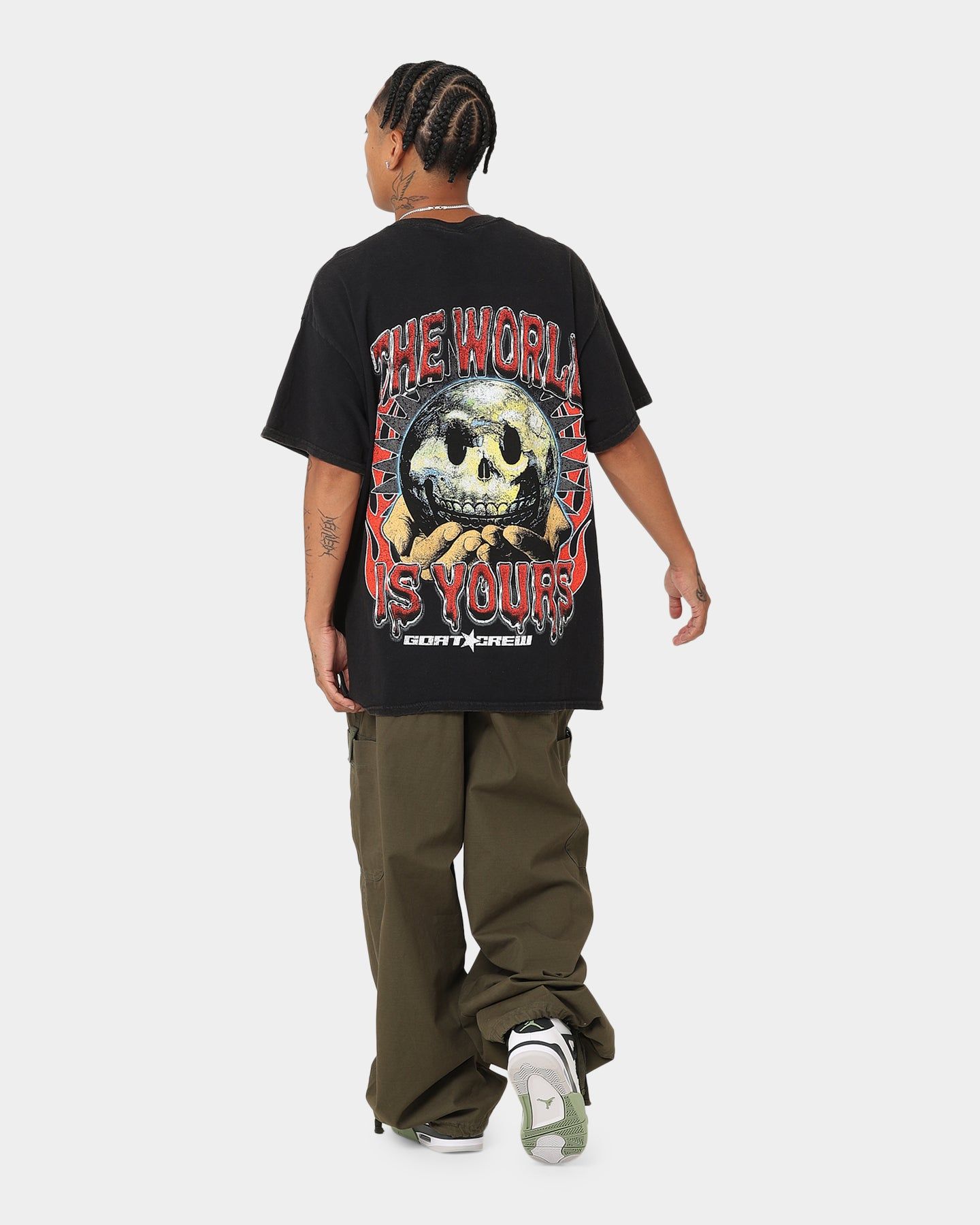 Goat Crew The World Is Yours Vintage T-Shirt Black Wash sold by Culture Kings product image thumbnail 3