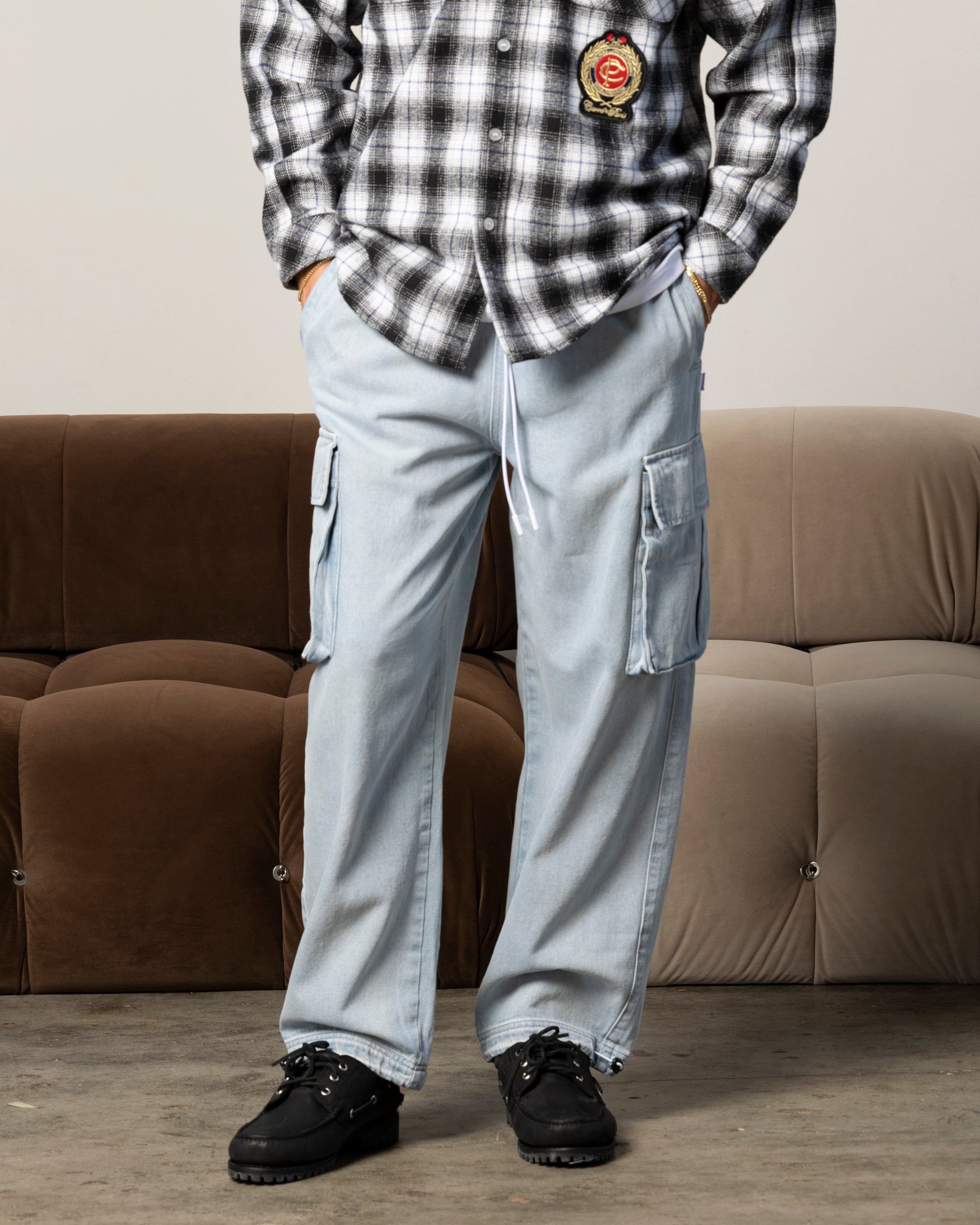 Carre Denim Superior Cargo Joggers Light Blue sold by Culture Kings