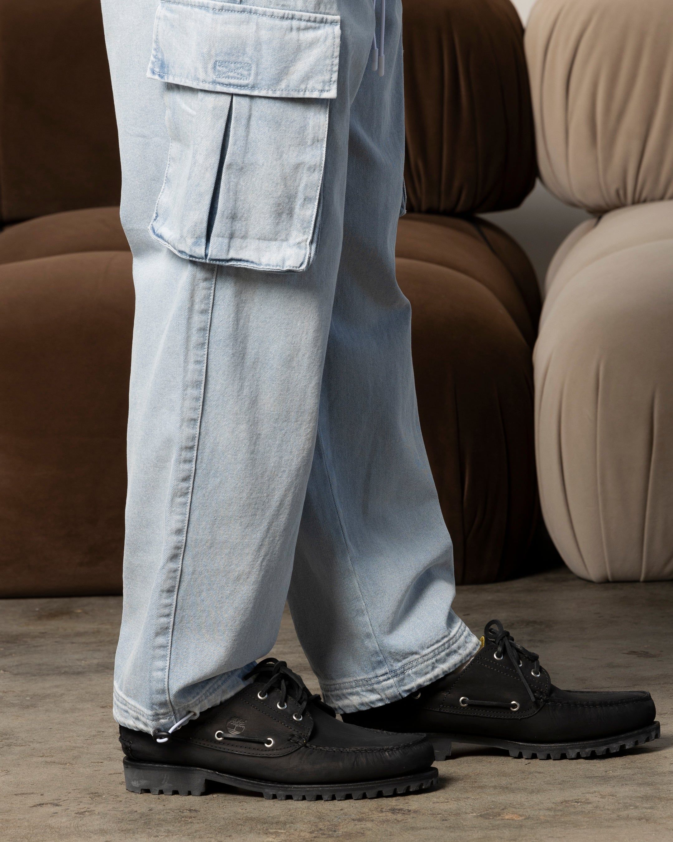 Carre Denim Superior Cargo Joggers Light Blue sold by Culture Kings product image thumbnail 3