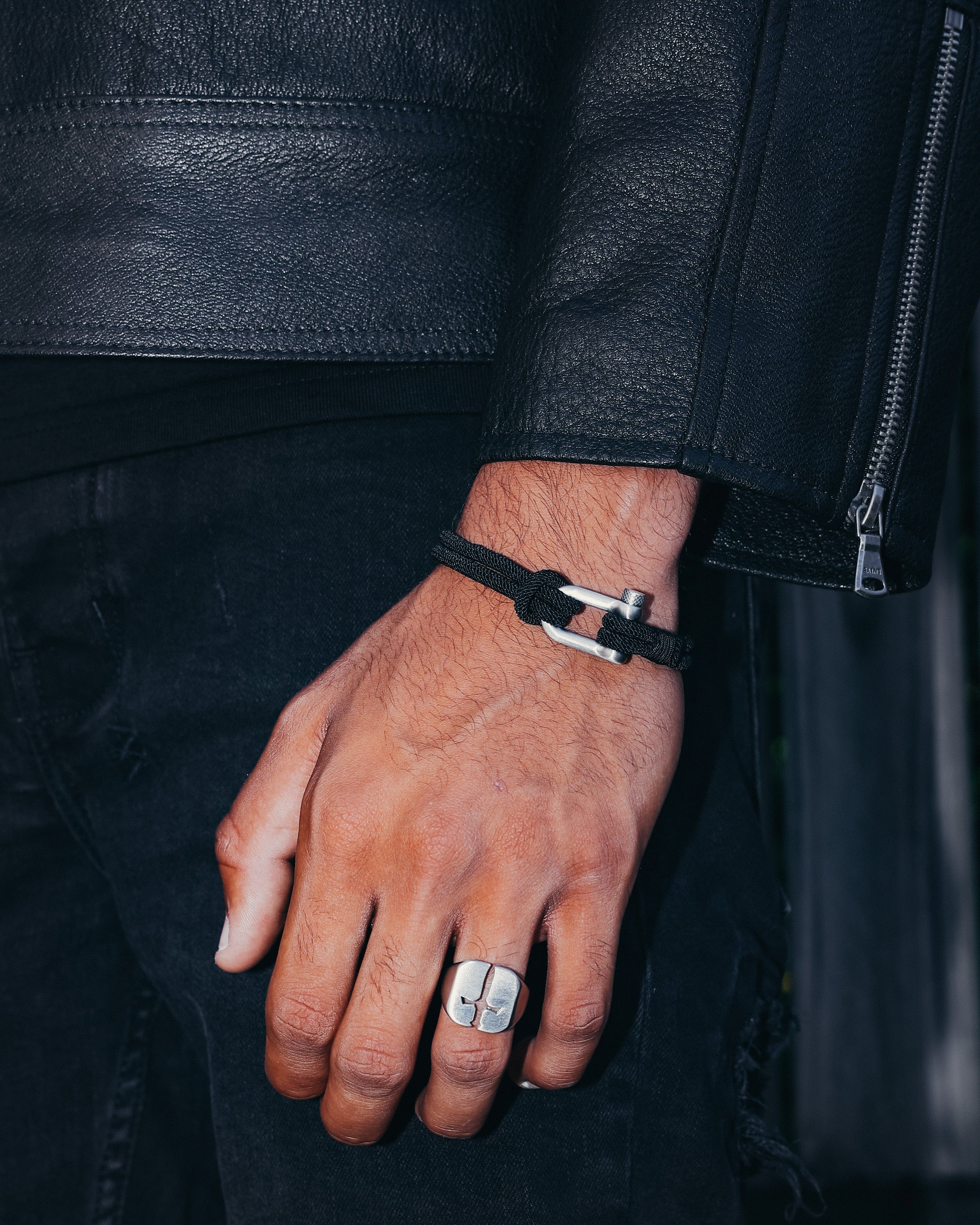 Saint Morta Carabiner Bracelet Black sold by Culture Kings
