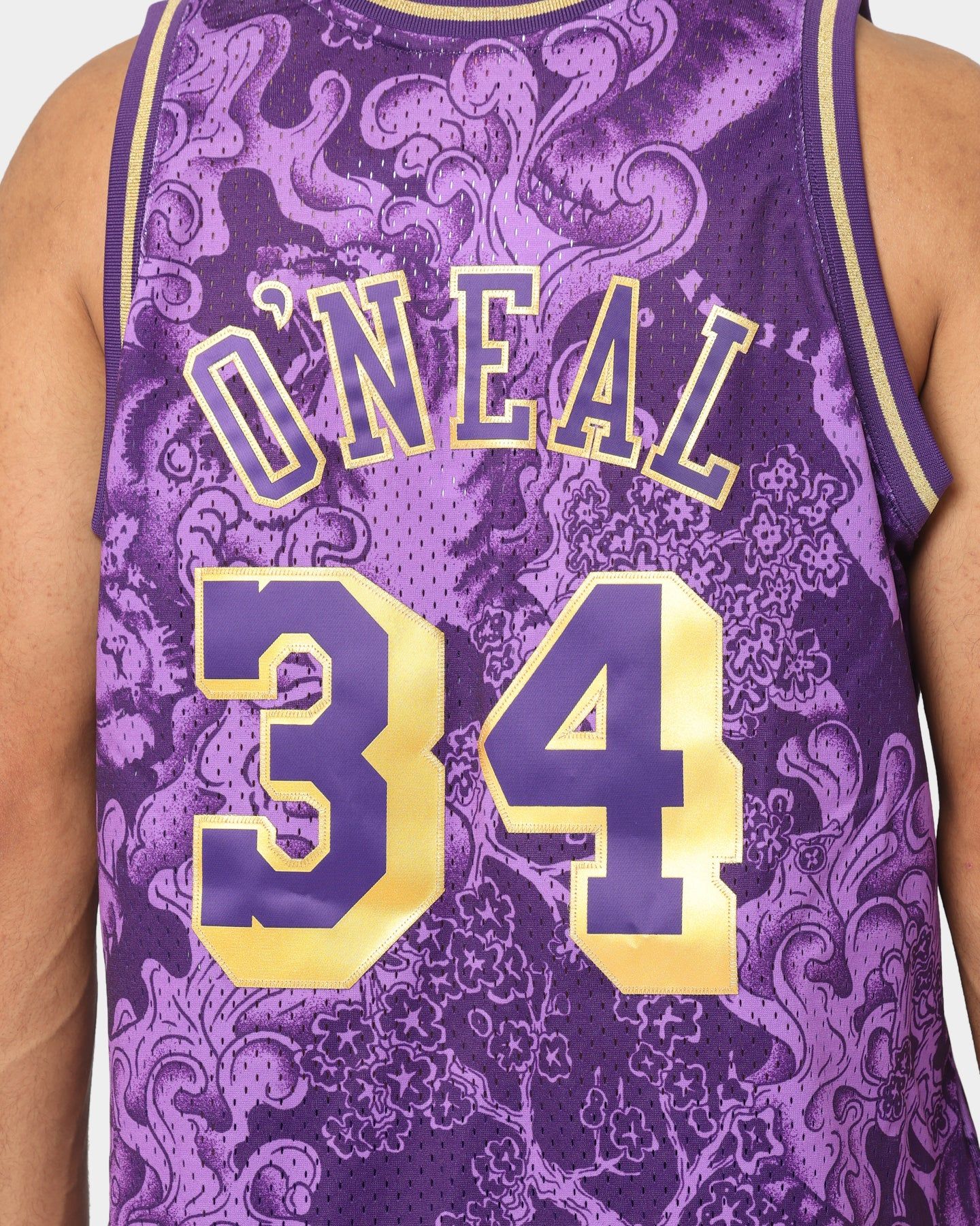 Mitchell & Ness Los Angeles Lakers Shaquille O'Neal #34 CNY 4.0 Swingman Jersey Dark Purple sold by Culture Kings product image thumbnail 4