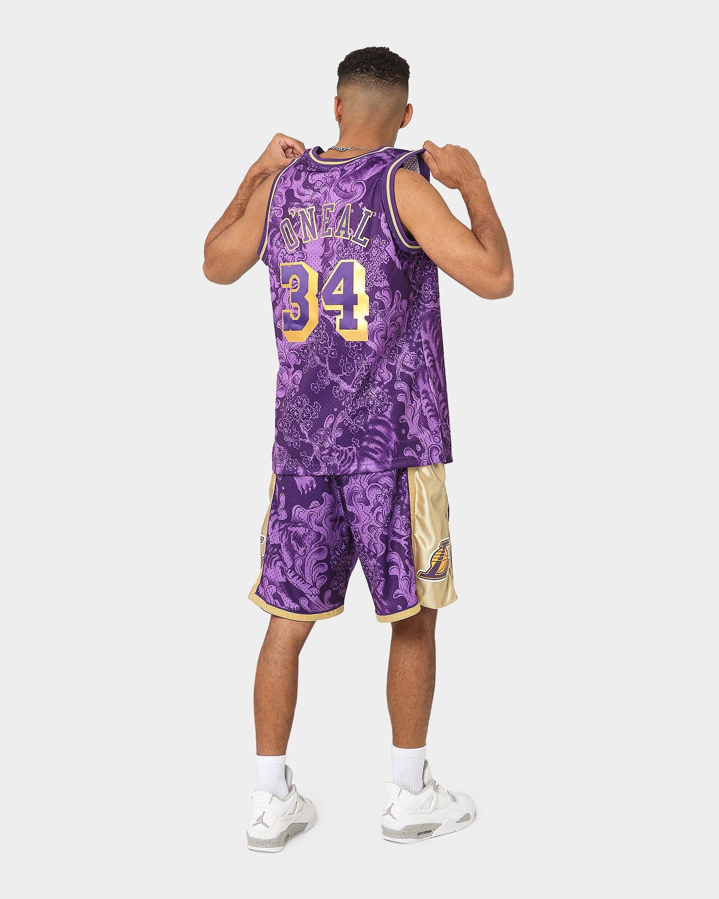 Mitchell & Ness Los Angeles Lakers Shaquille O'Neal #34 CNY 4.0 Swingman Jersey Dark Purple sold by Culture Kings product image thumbnail 2