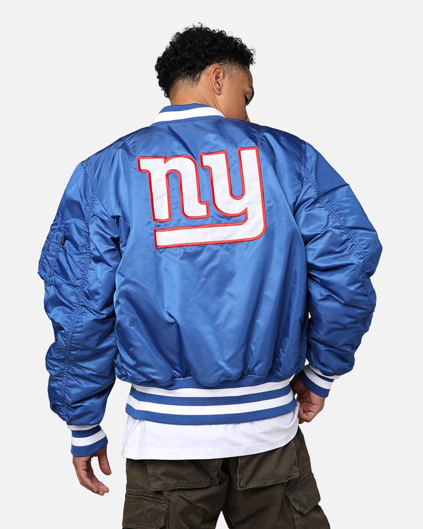 New Era X Alpha Series X NFL New York Giants MA-1 Bomber Jacket Royal/Red sold by Culture Kings product image thumbnail 2