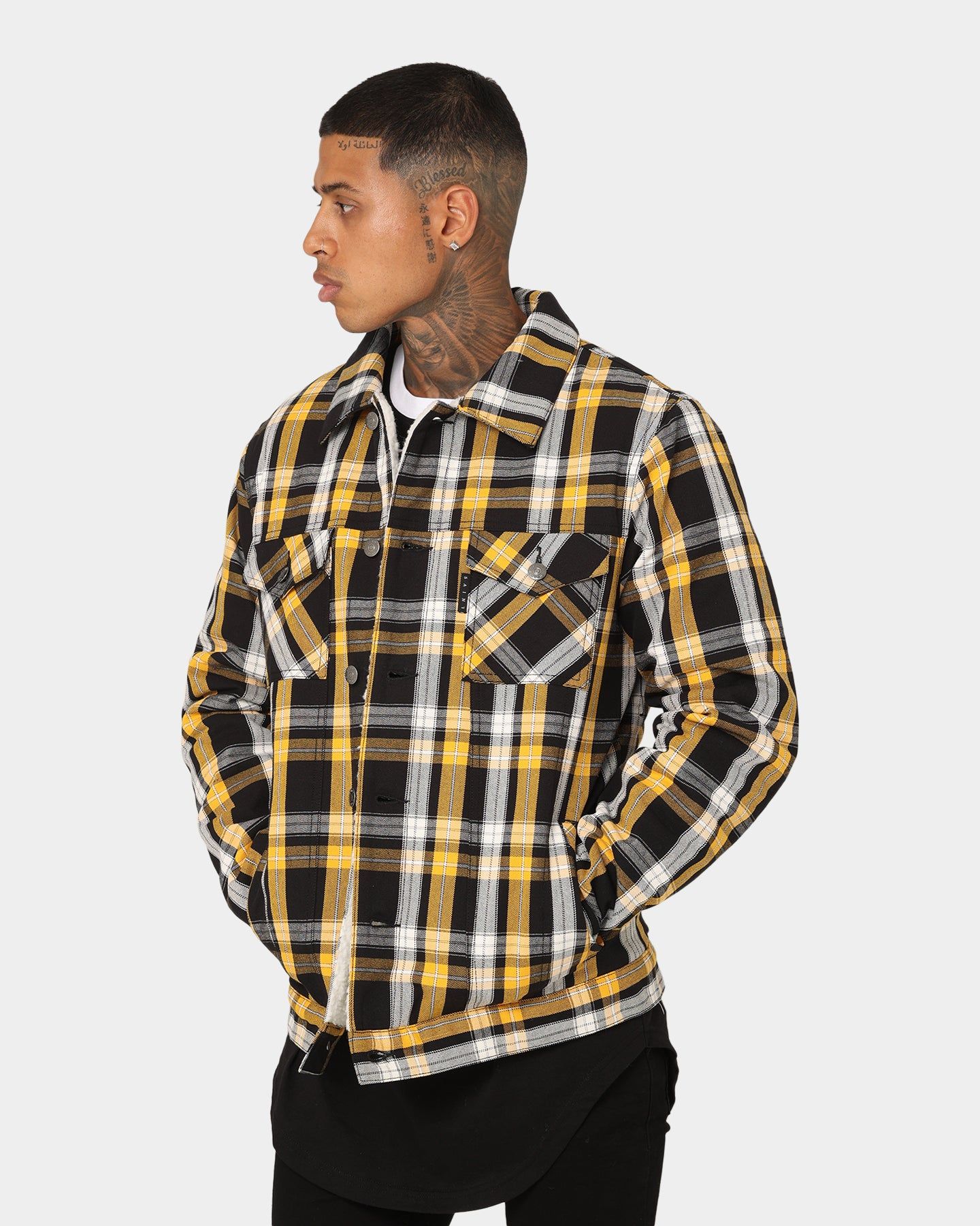 Saint Morta Prima Sherpa Jacket Black/Yellow sold by Culture Kings product image thumbnail 6
