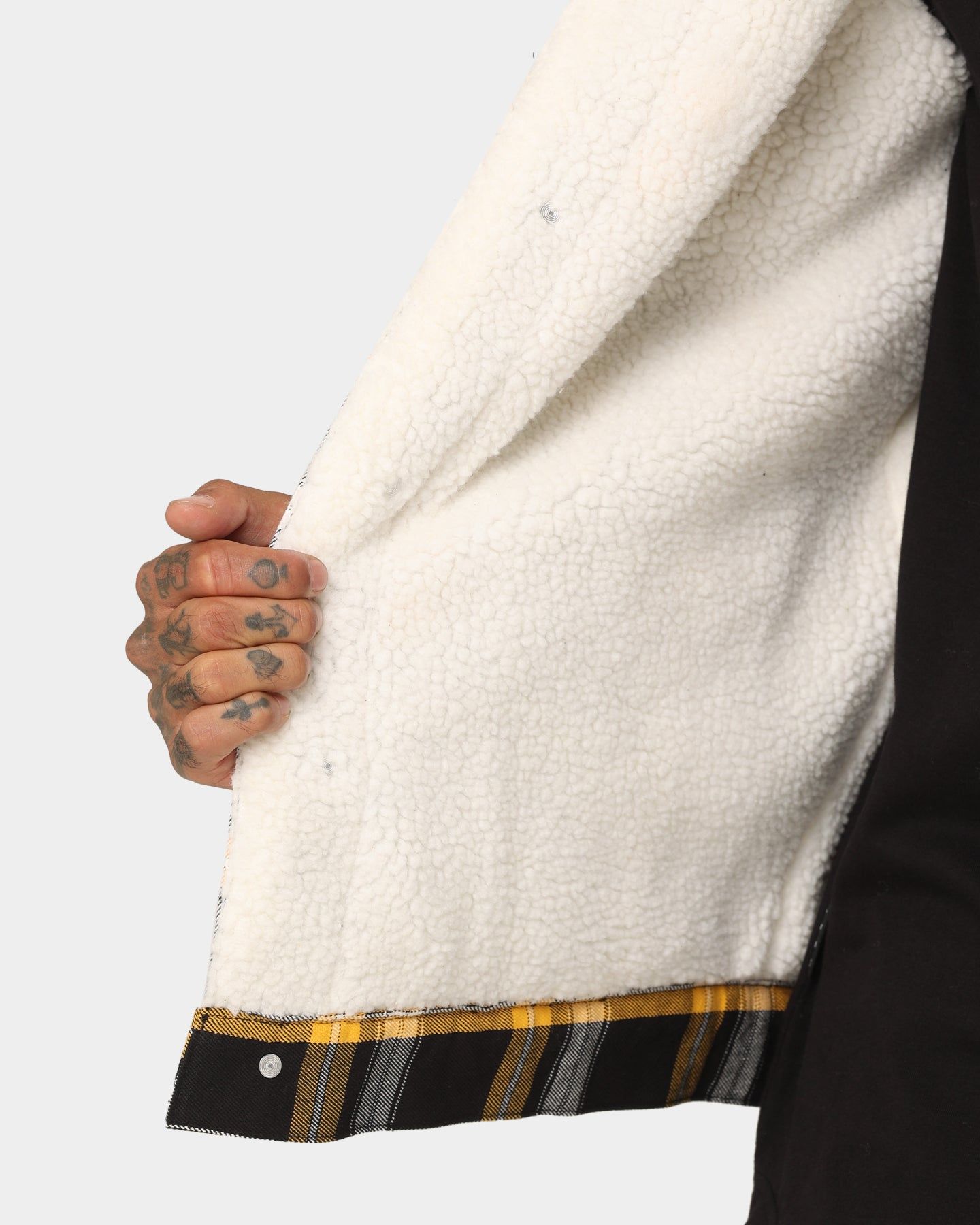 Saint Morta Prima Sherpa Jacket Black/Yellow sold by Culture Kings product image thumbnail 8