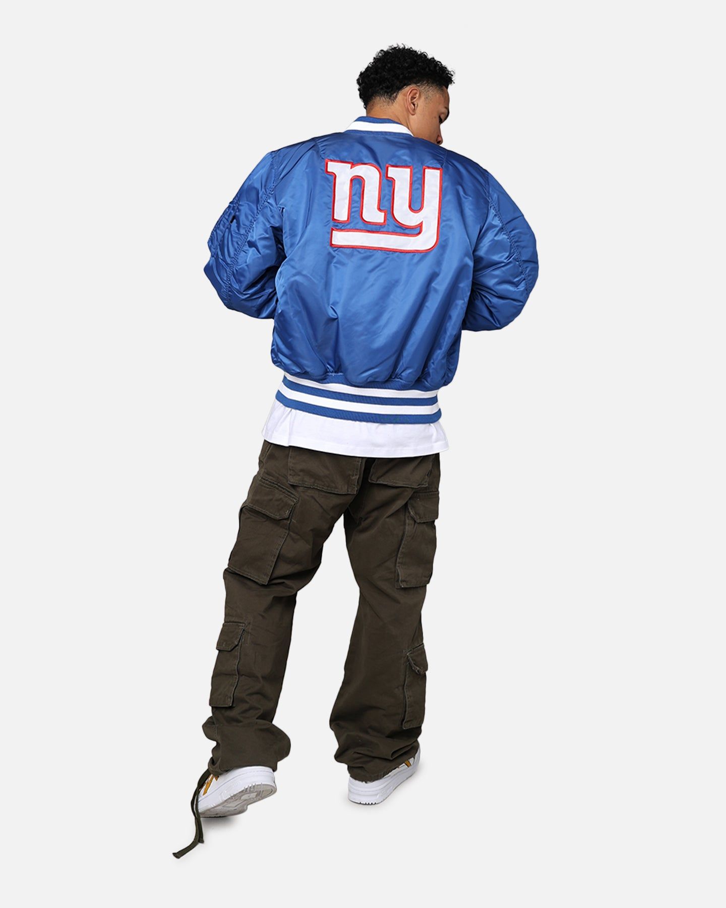New Era X Alpha Series X NFL New York Giants MA-1 Bomber Jacket Royal/Red sold by Culture Kings product image thumbnail 3