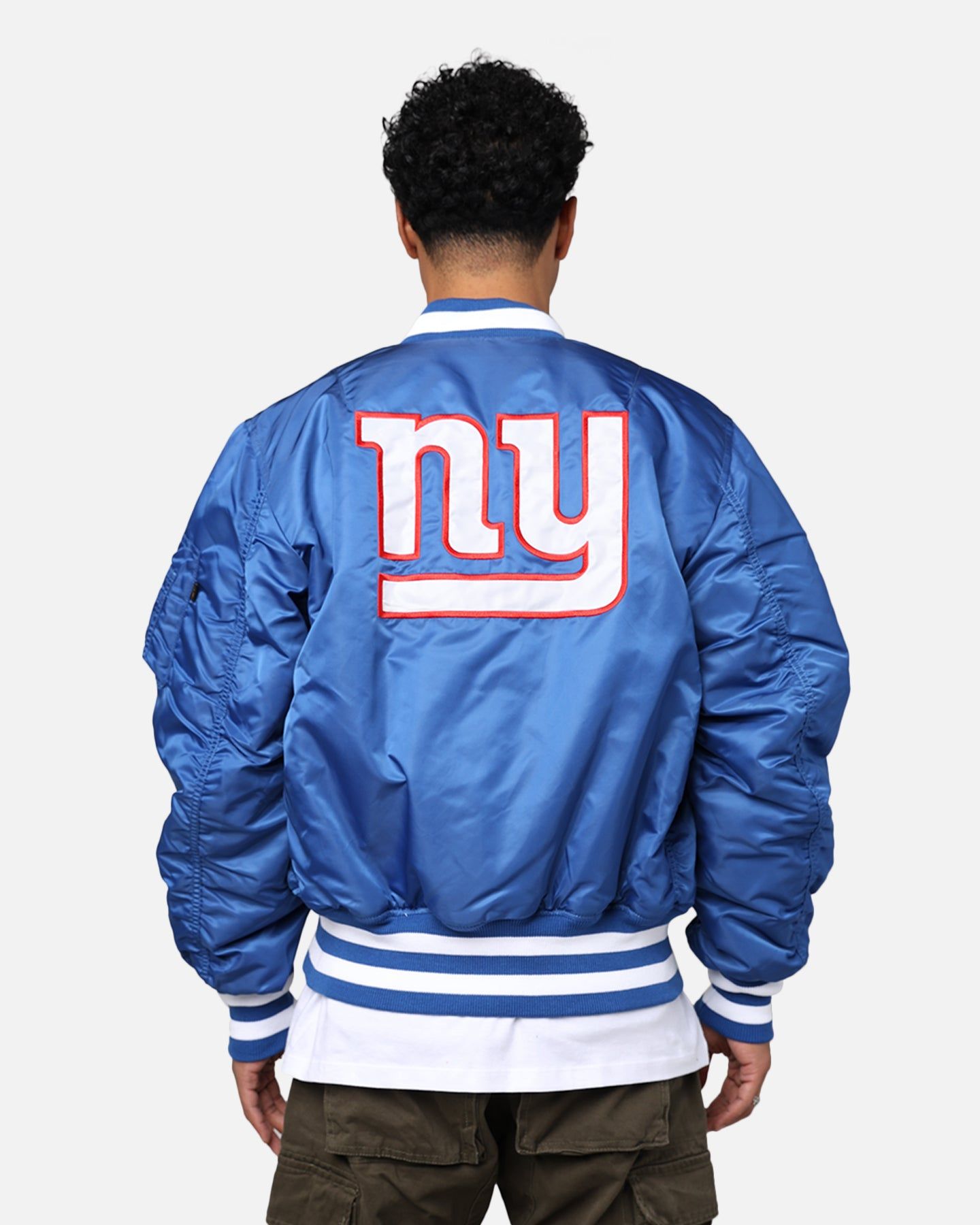 New Era X Alpha Series X NFL New York Giants MA-1 Bomber Jacket Royal/Red sold by Culture Kings product image thumbnail 5