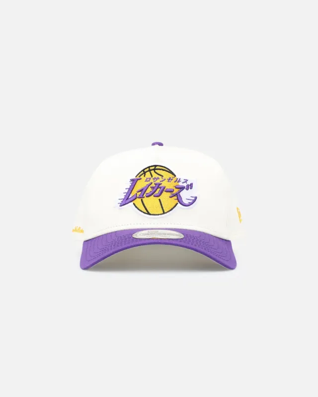 New Era Los Angeles Lakers 'NBA X Hyperfly' 9FORTY A-Frame Snapback Chrome White sold by Culture Kings