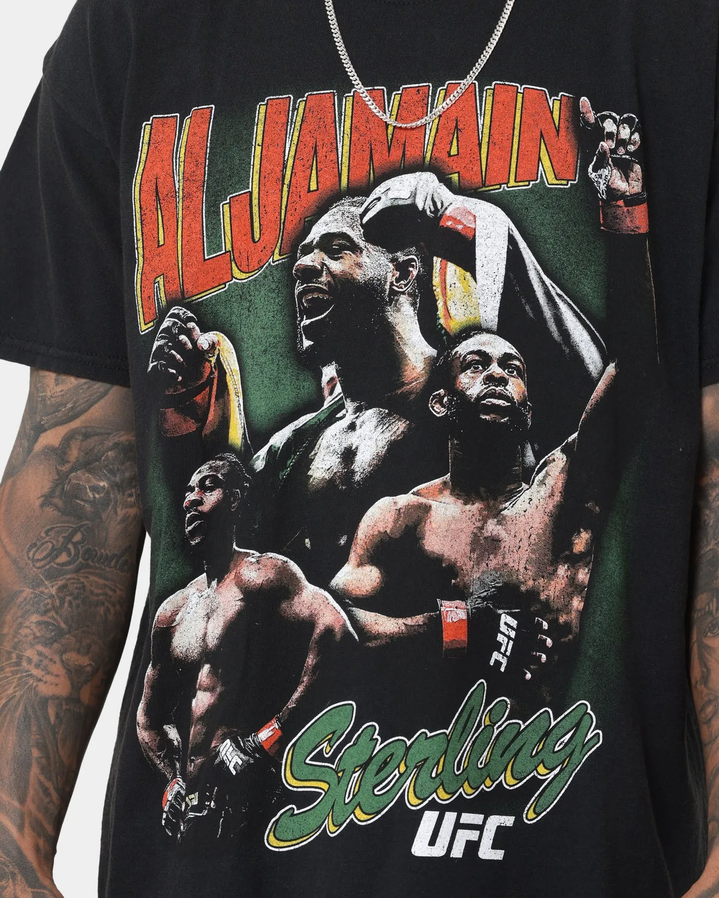 Goat Crew X UFC Aljamain Sterling Vintage T-Shirt Black Wash sold by Culture Kings product image thumbnail 3