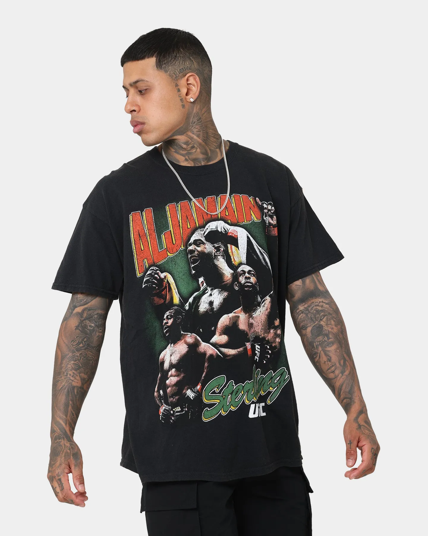 Goat Crew X UFC Aljamain Sterling Vintage T-Shirt Black Wash sold by Culture Kings