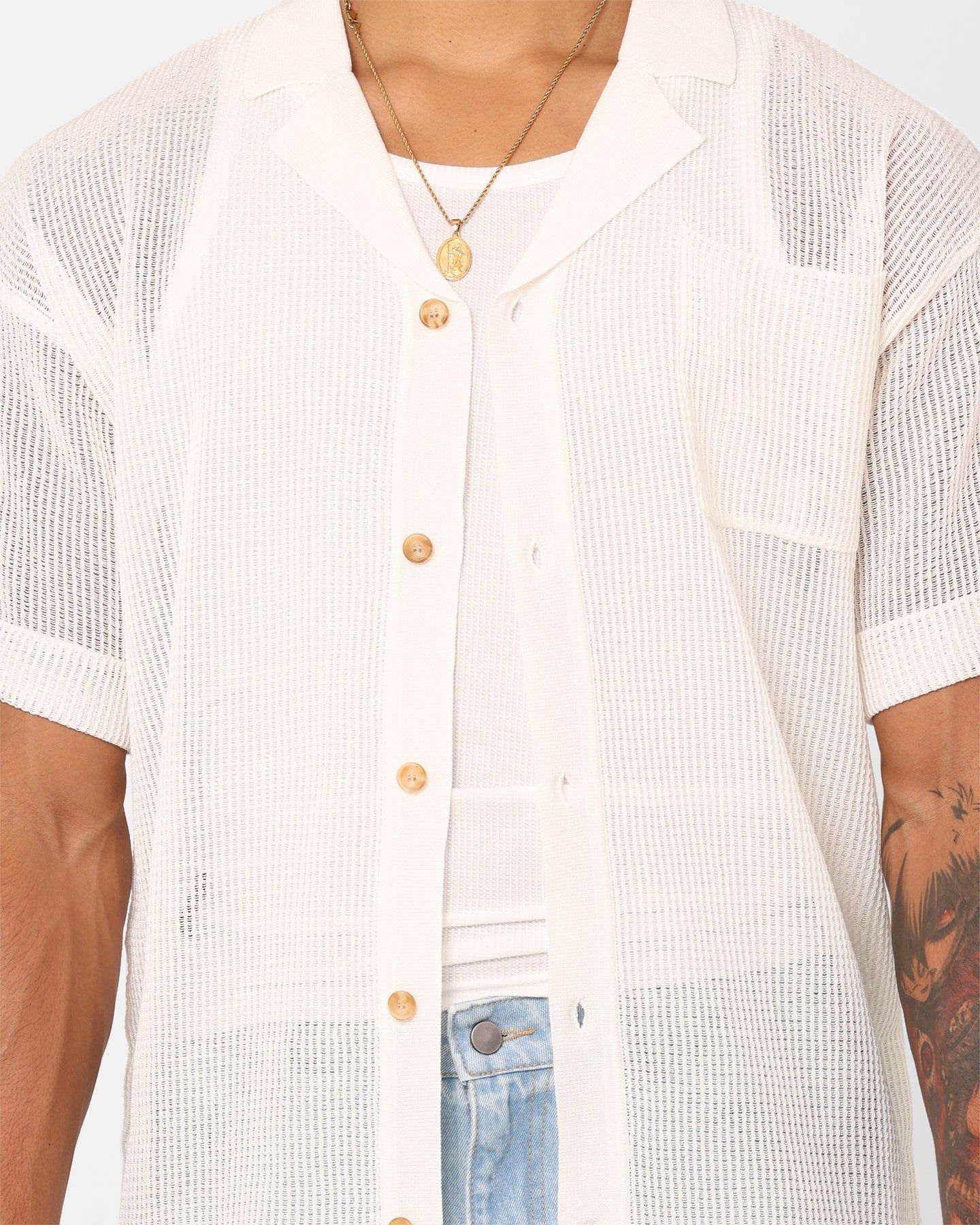 XXIII Ryda Button Up Shirt White sold by Culture Kings product image thumbnail 3