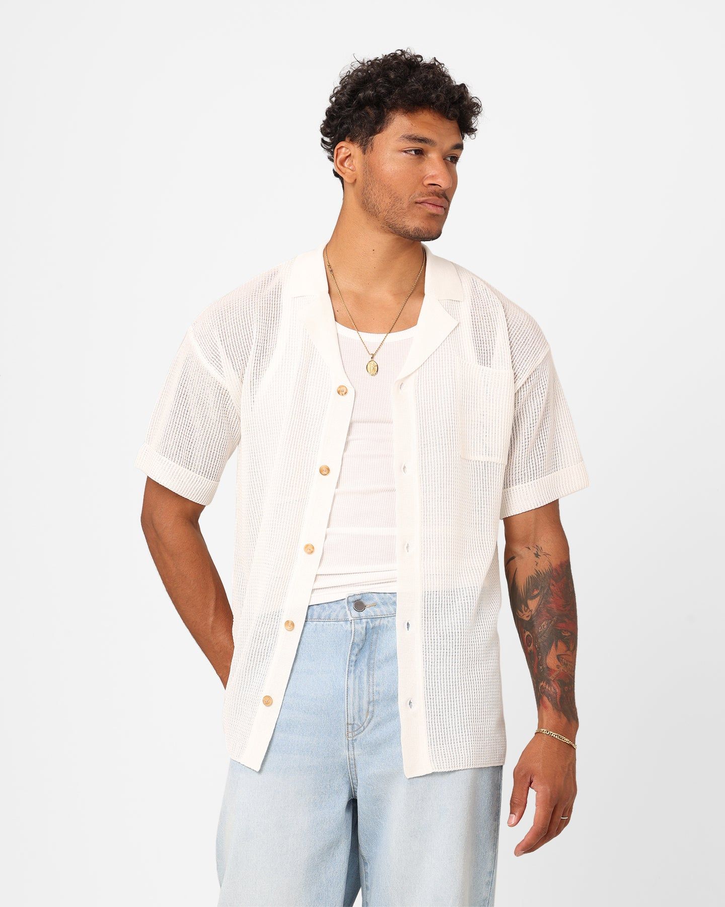 XXIII Ryda Button Up Shirt White sold by Culture Kings