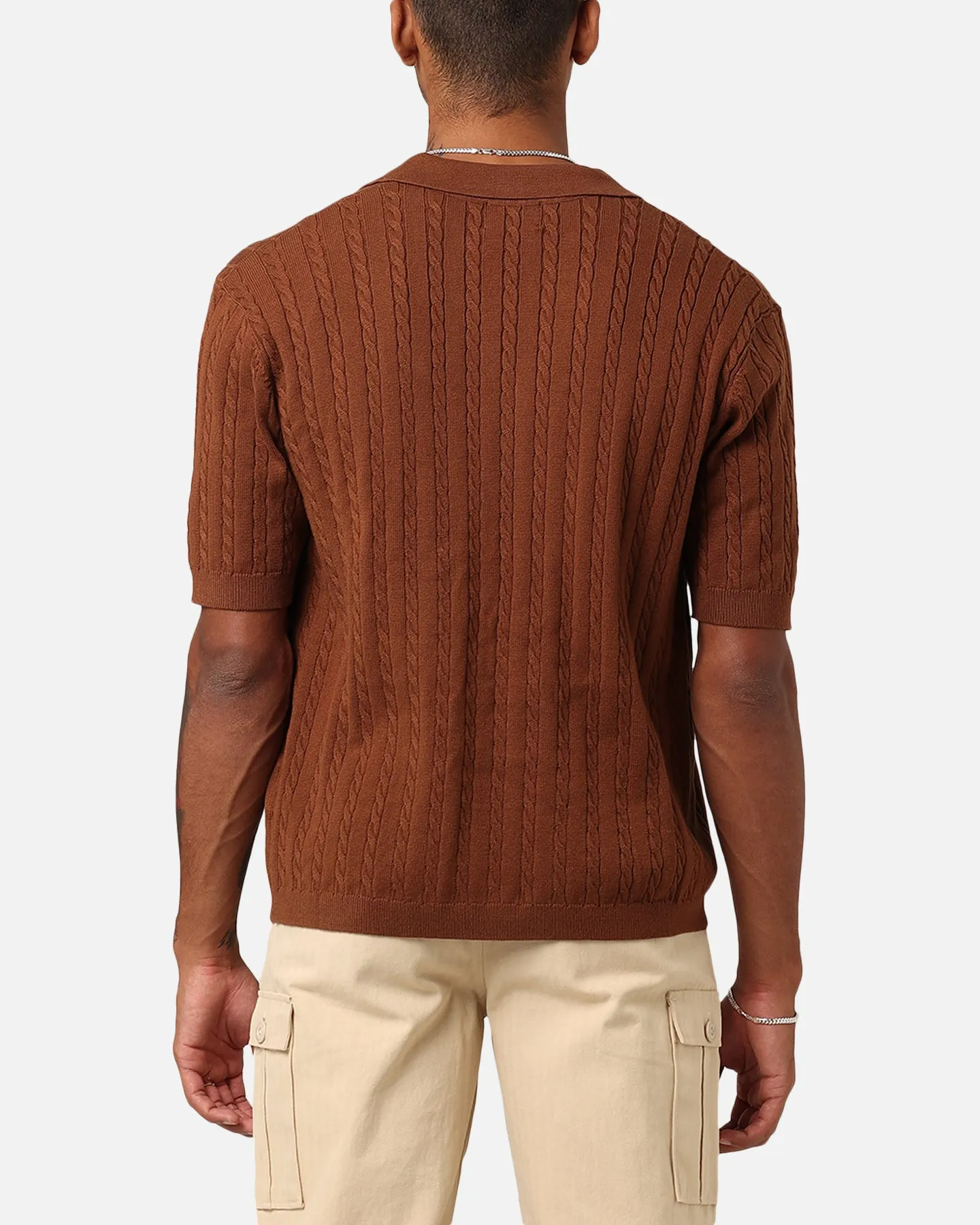 XXIII Terry Knit Button Up Shirt Brown sold by Culture Kings product image thumbnail 3