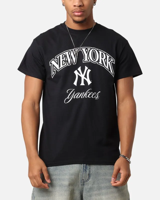 Majestic Athletic New York Yankees Blecker Team Arch T-Shirt Black sold by Culture Kings
