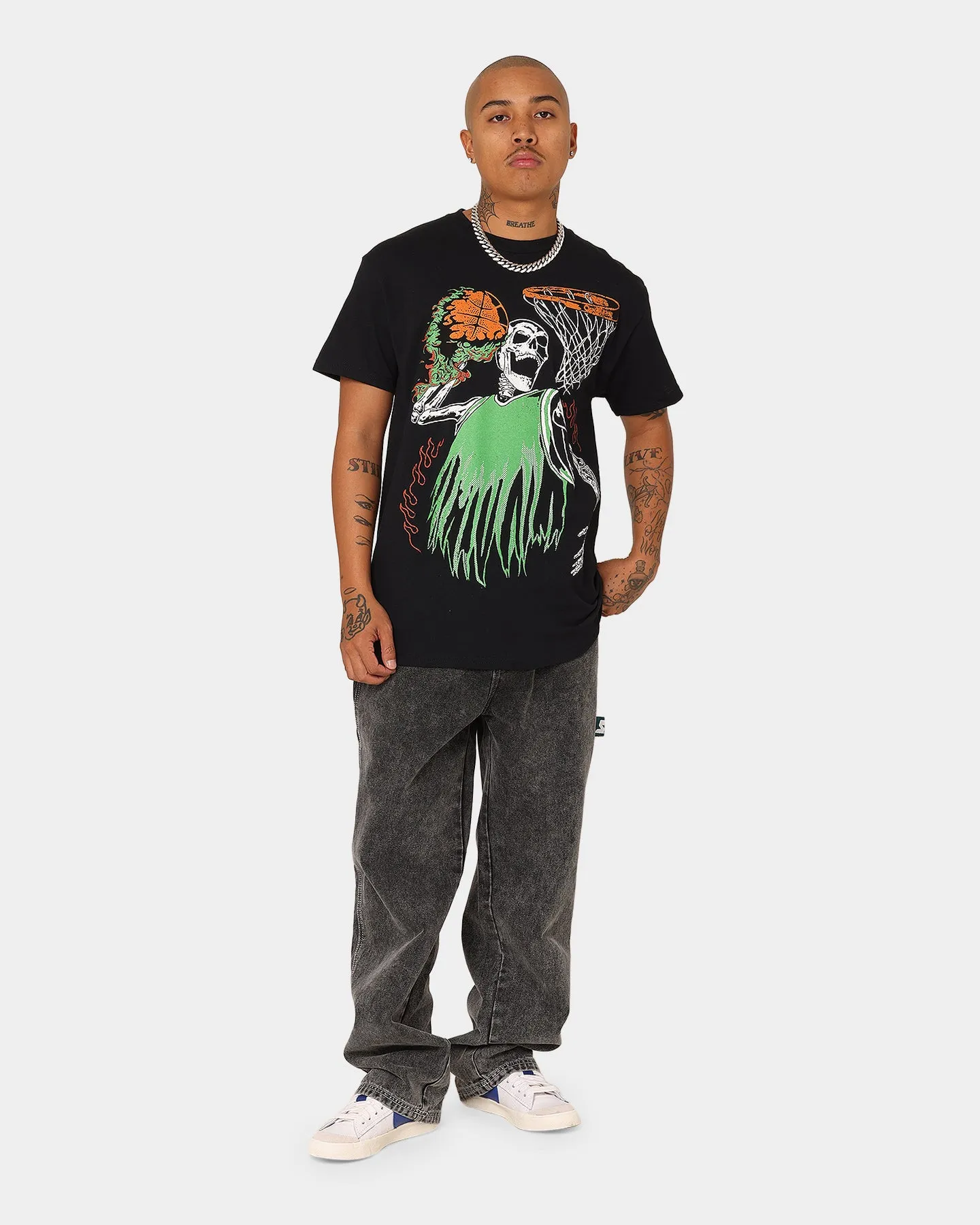 Goat Crew Playoff Skeleton T-Shirt Black/Green sold by Culture Kings product image thumbnail 2